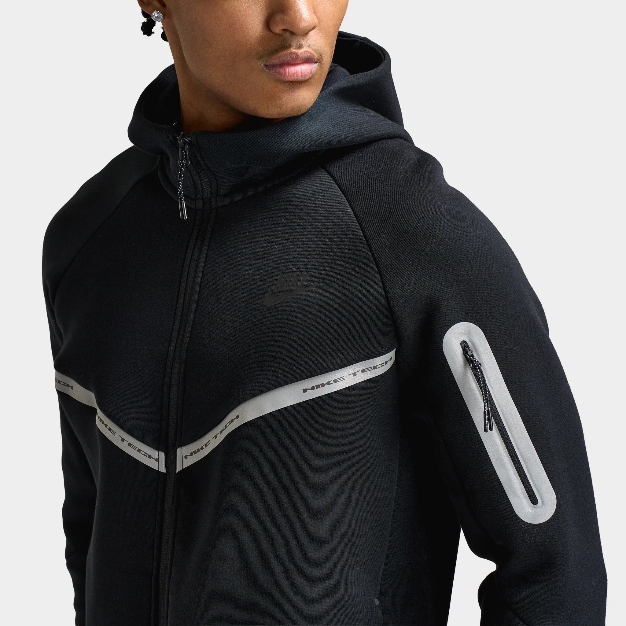 Nike Sportswear Tech Fleece Hoodie Reflective / Black - Image 4