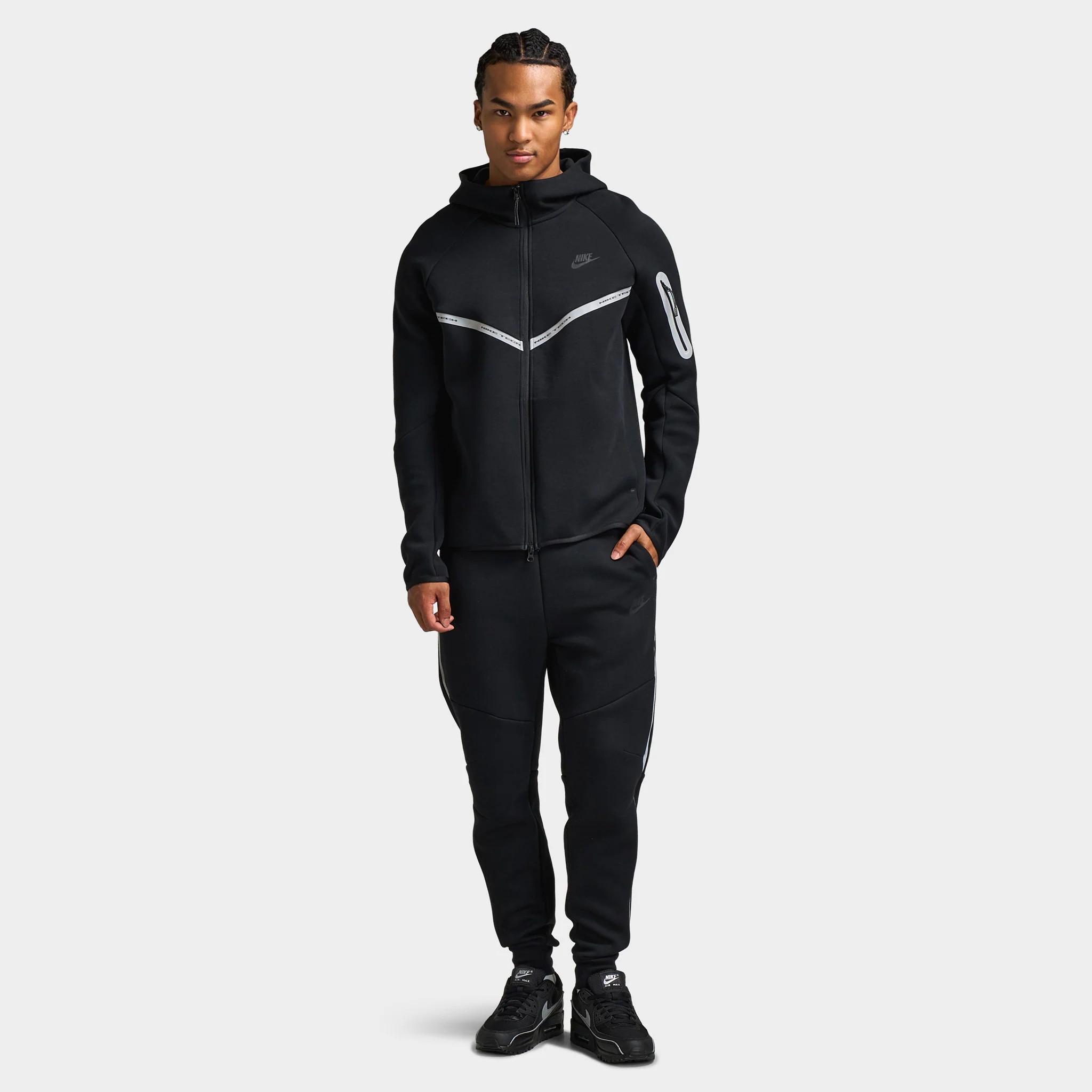 Nike Sportswear Tech Fleece Hoodie Reflective / Black - Image 6