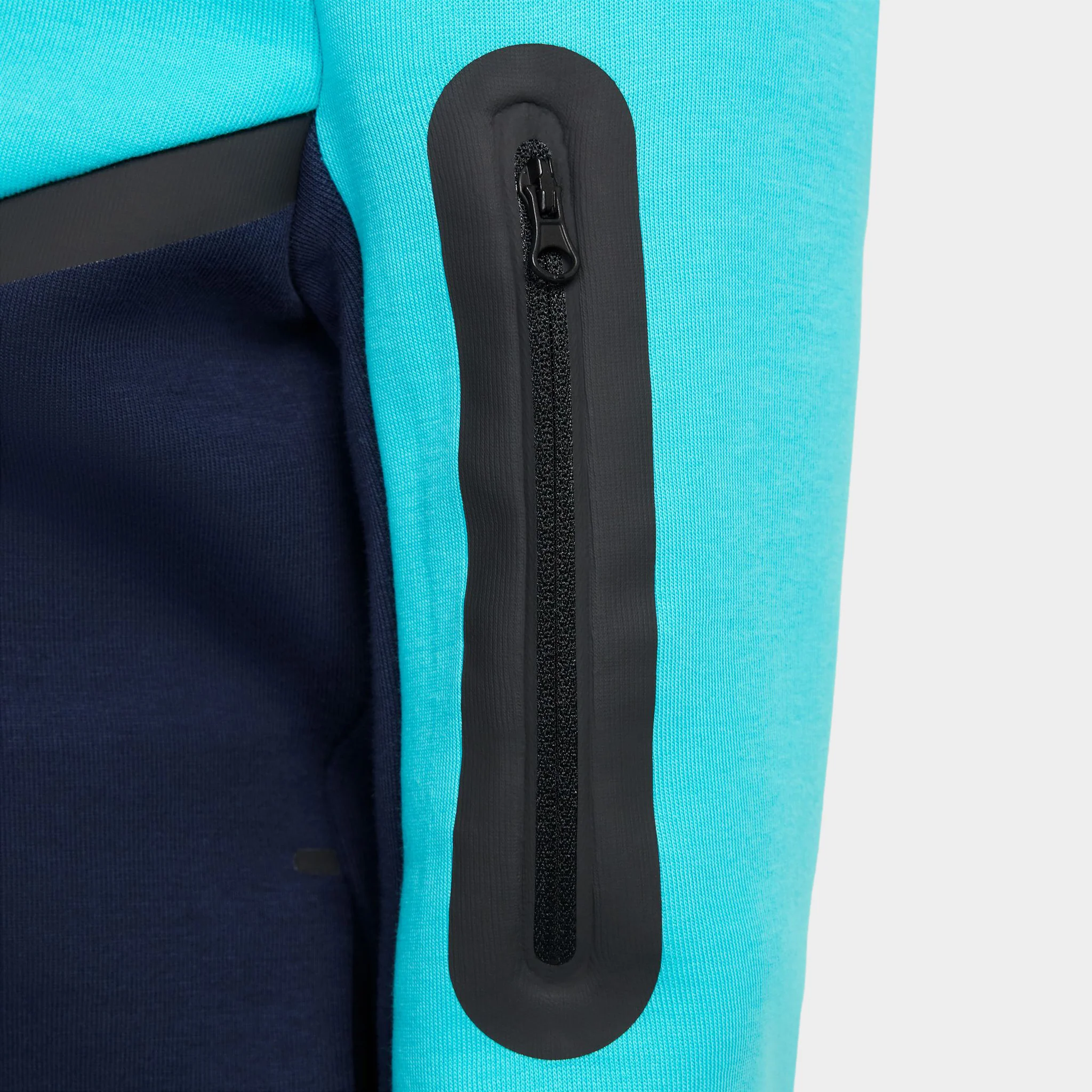 Nike Sportswear Junior Boys' Tech Fleece Full-Zip Hoodie Obsidian / Dusty Cactus - Black - Image 6