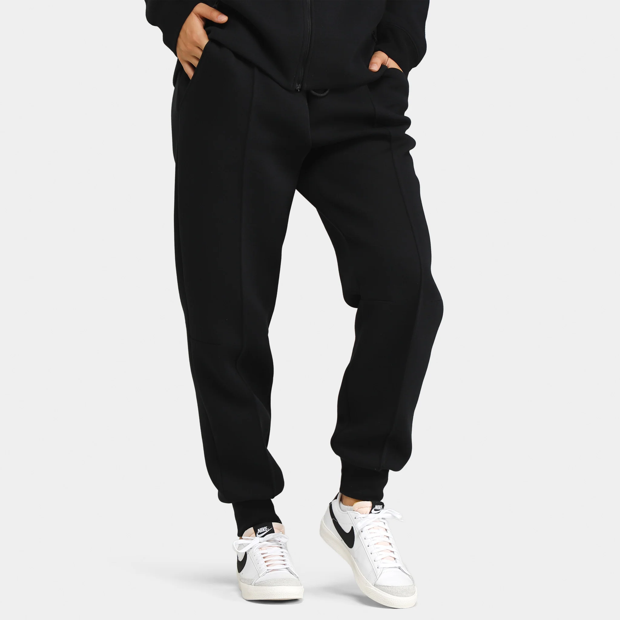 Nike Sportswear Women's Tech Fleece Mid-Rise Joggers / Black - Image 3