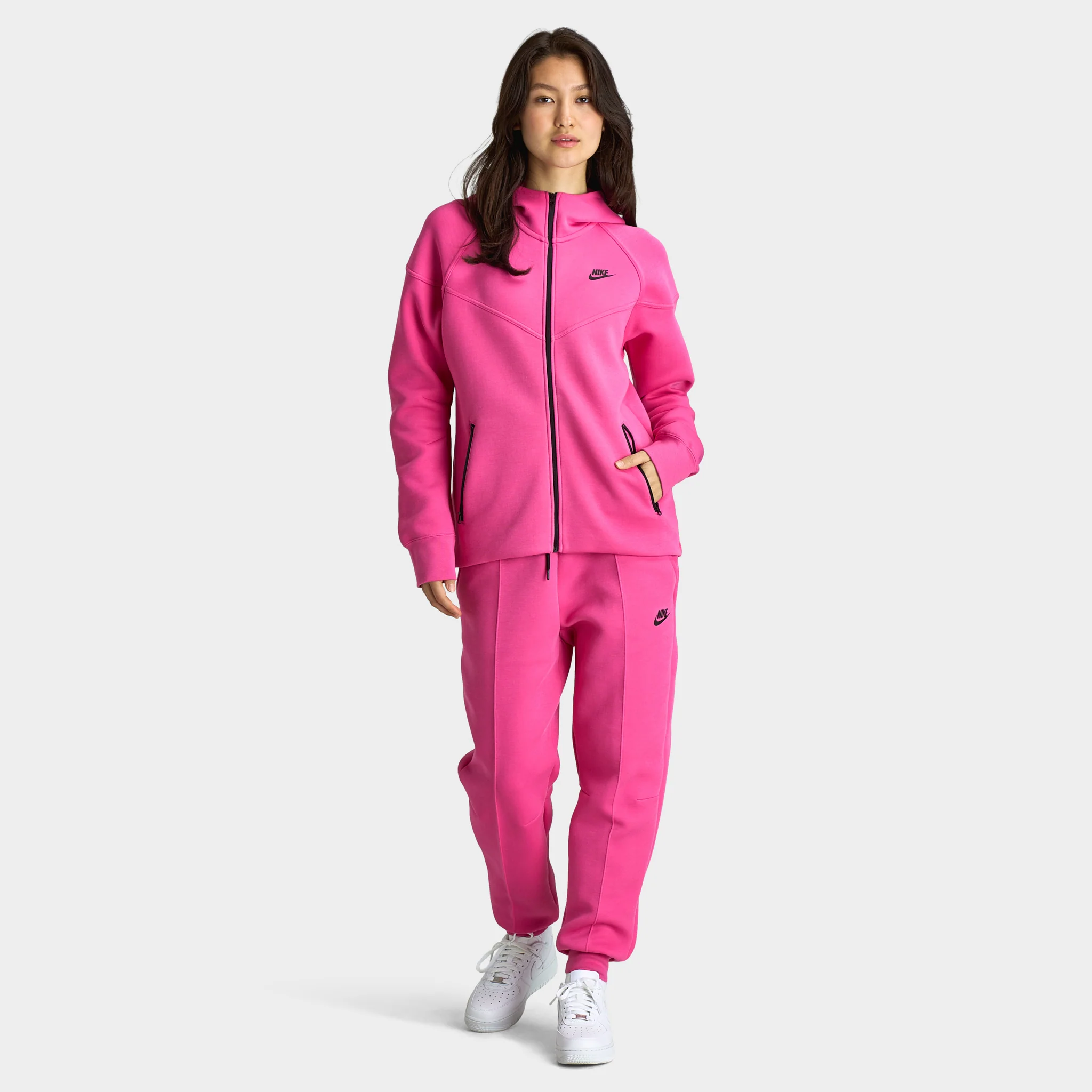 Nike Sportswear Women's Tech Fleece Windrunner Full Zip Alchemy Pink / Black - Image 5