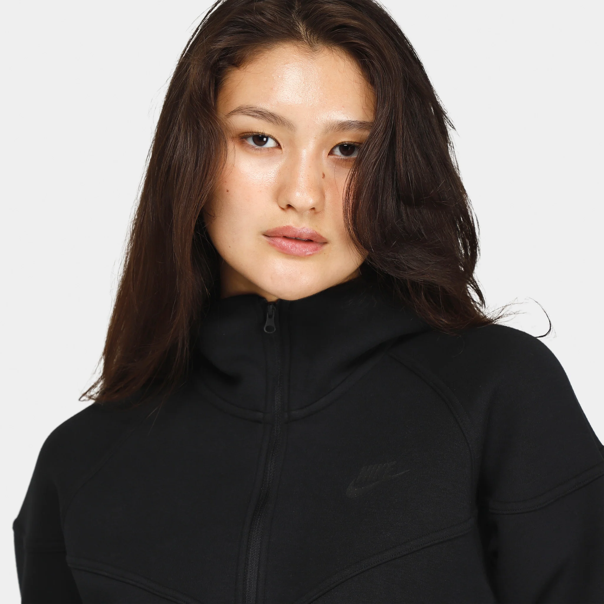 Nike Sportswear Women's Tech Fleece Windrunner Full Zip Hoodie / Black - Image 4