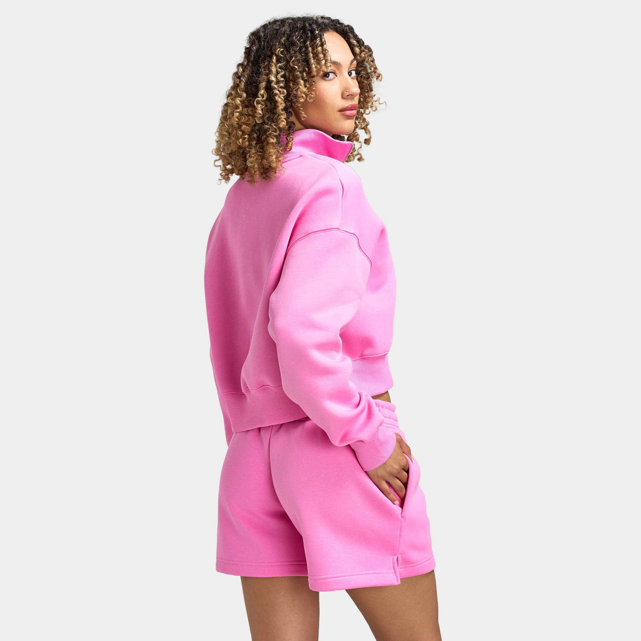 Nike Sportswear Women's Phoenix Fleece Half Zip Cropped Swea - Image 2