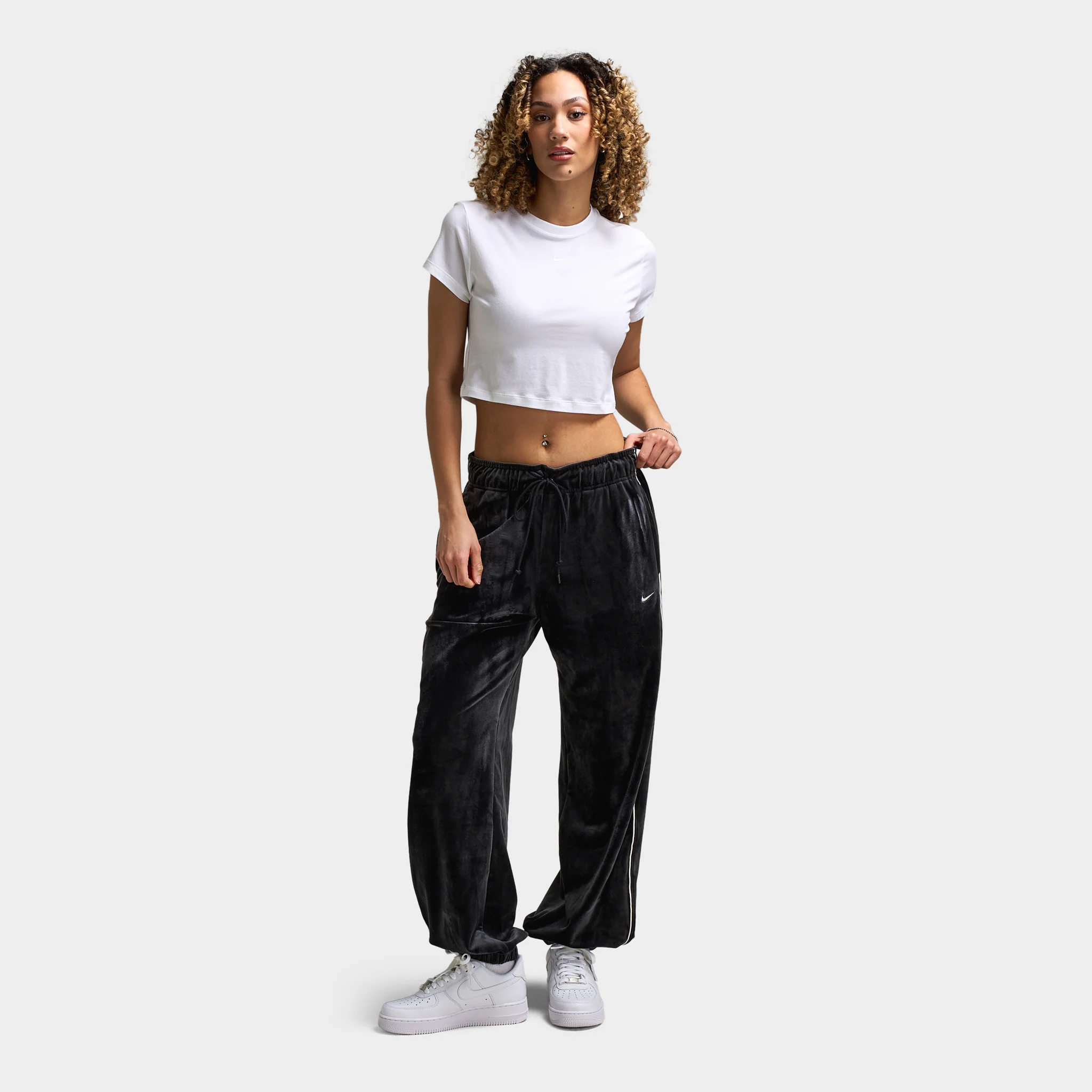 Nike Sportswear Women's Chill Knit Crop Top / White - Image 6
