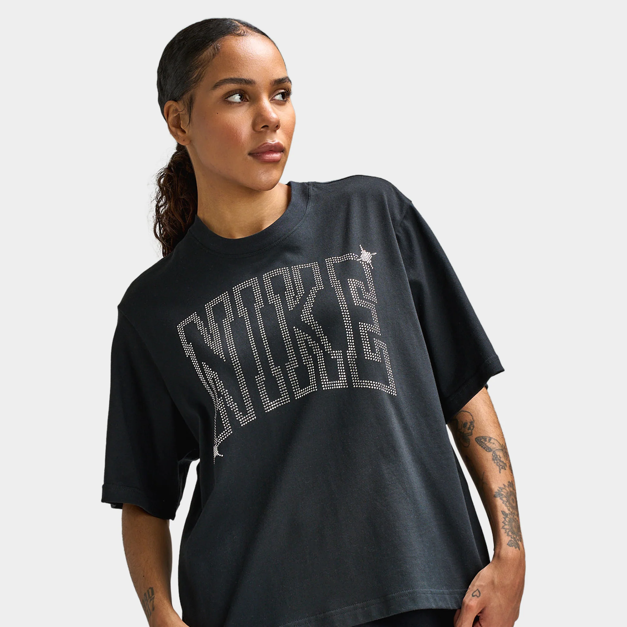 Nike Sportswear Women's Classic Boxy ST7 T-Shirt / Black - Image 4