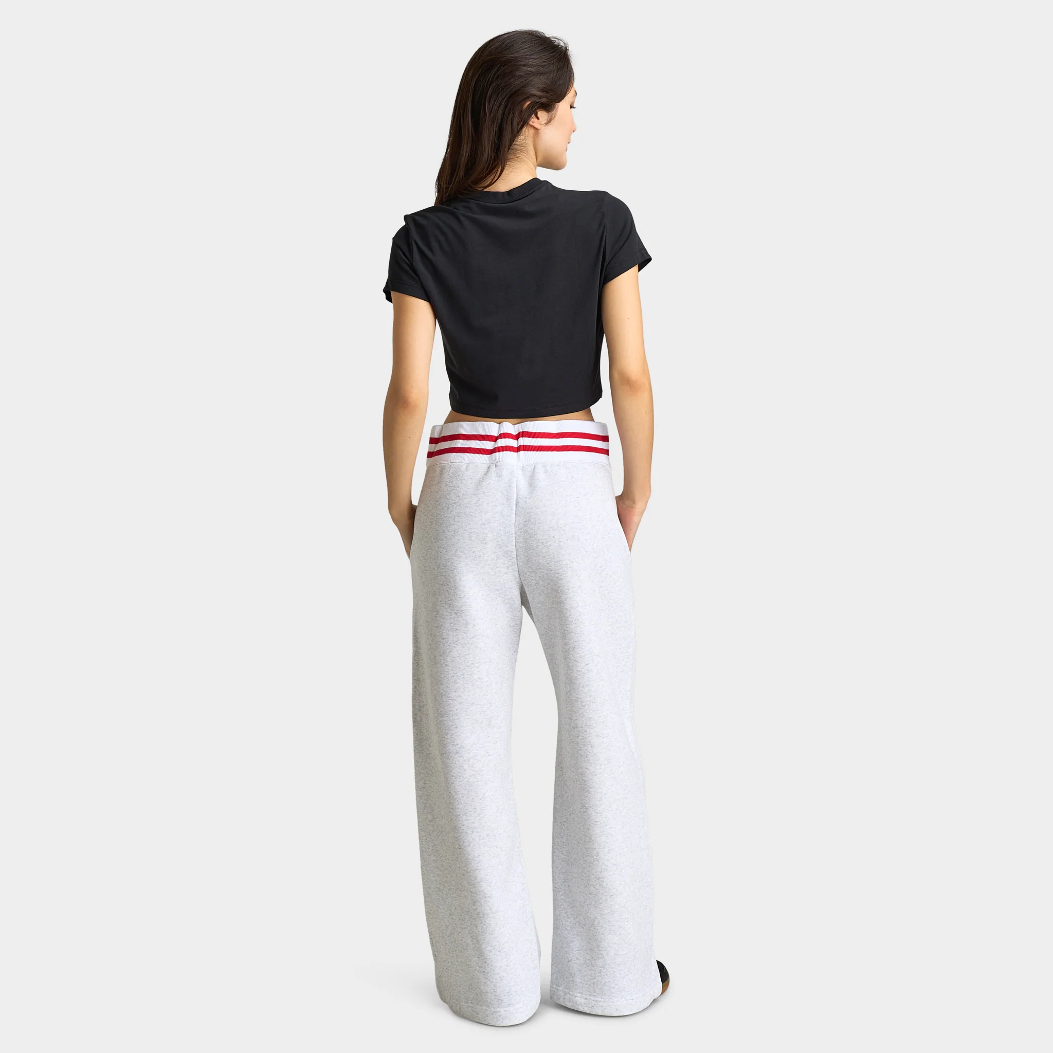 Nike Sportswear Women's Chill Knit Crop T-Shirt Black / Black - Image 6
