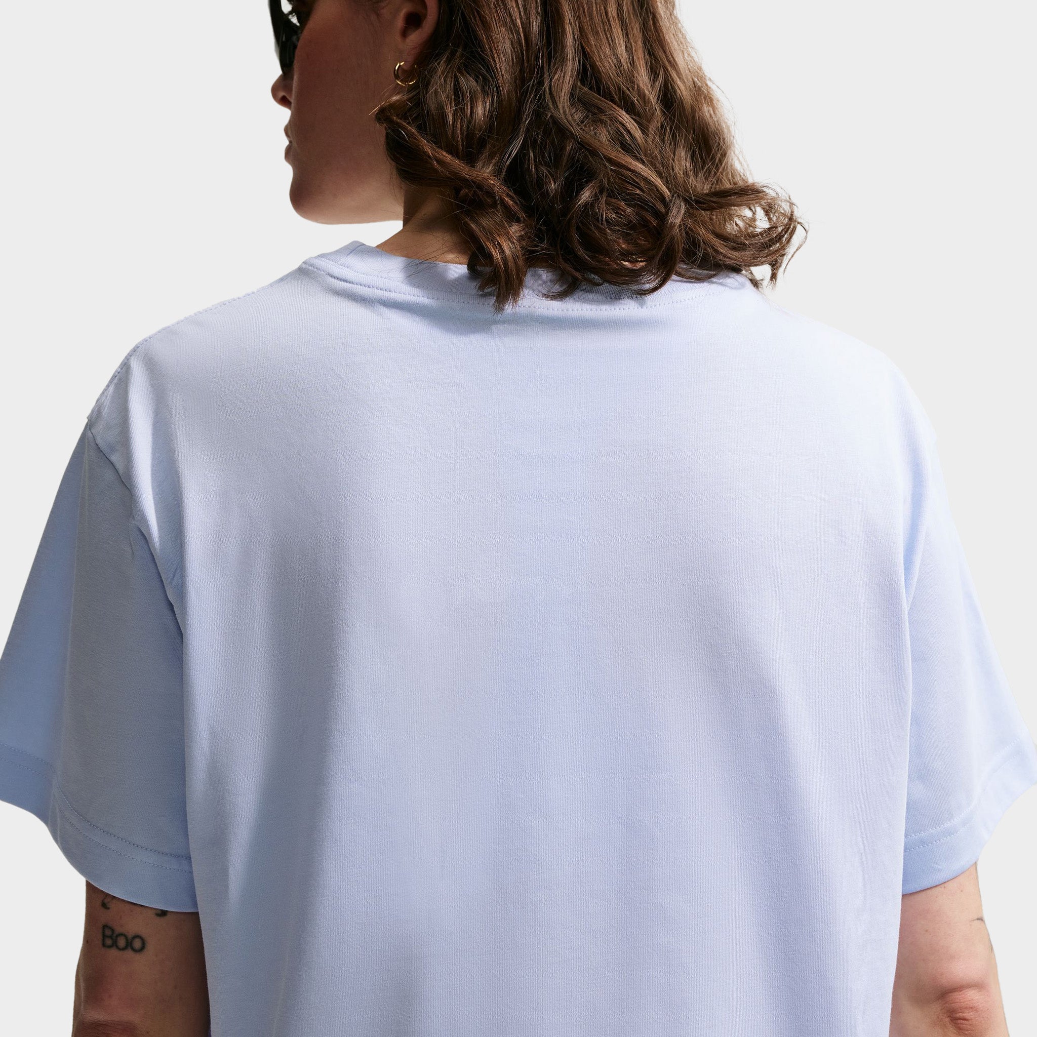 Nike Sportswear Women's Crop T-Shirt /  Hydrogen Blue / Sail - Image 4