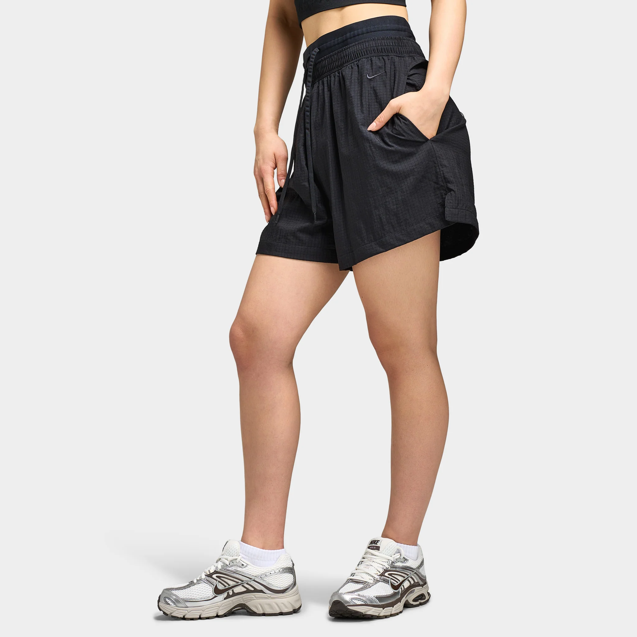 Nike Sportswear Women's Double Waistband Shorts / Steam - Image 4