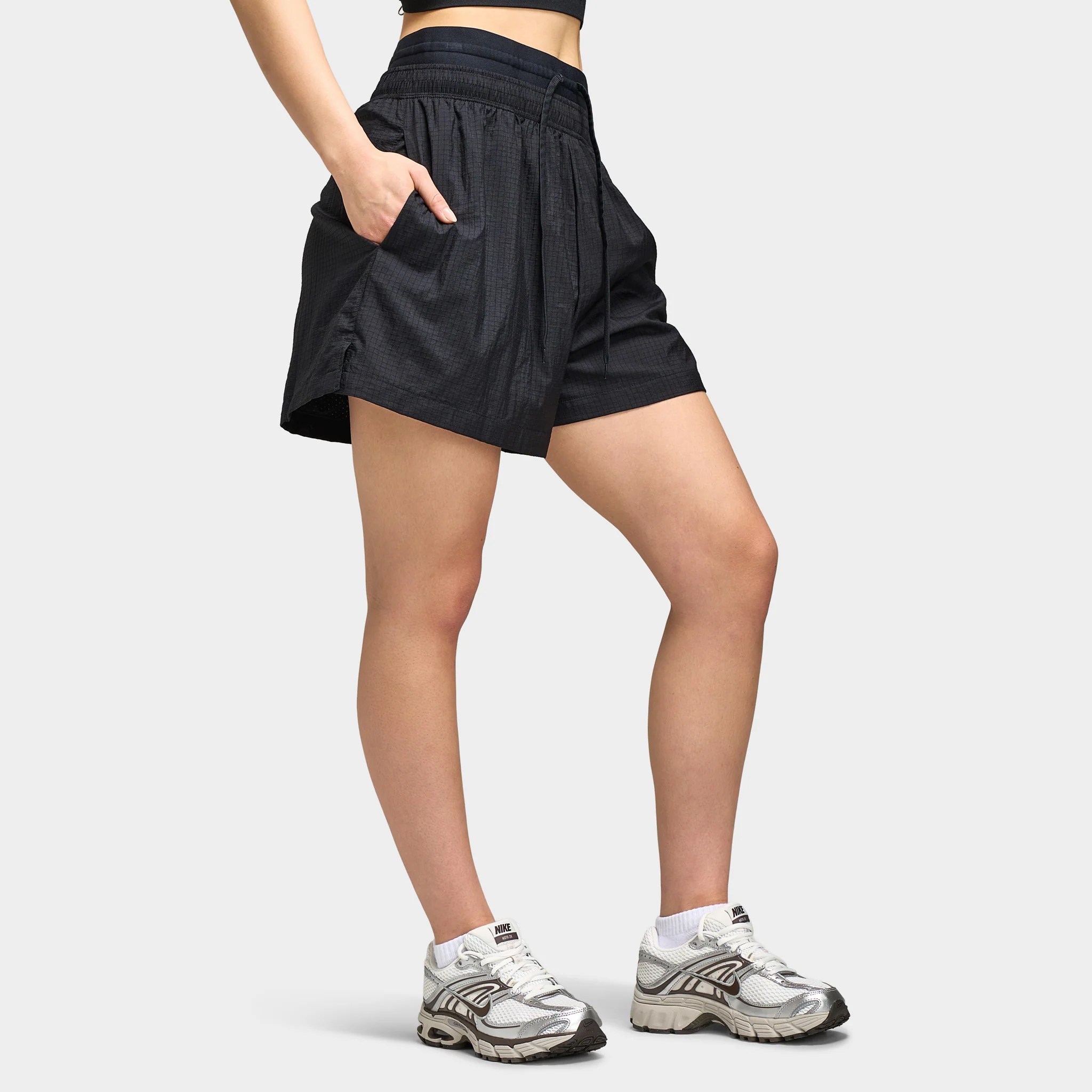 Nike Sportswear Women's Double Waistband Shorts / Steam - Image 5