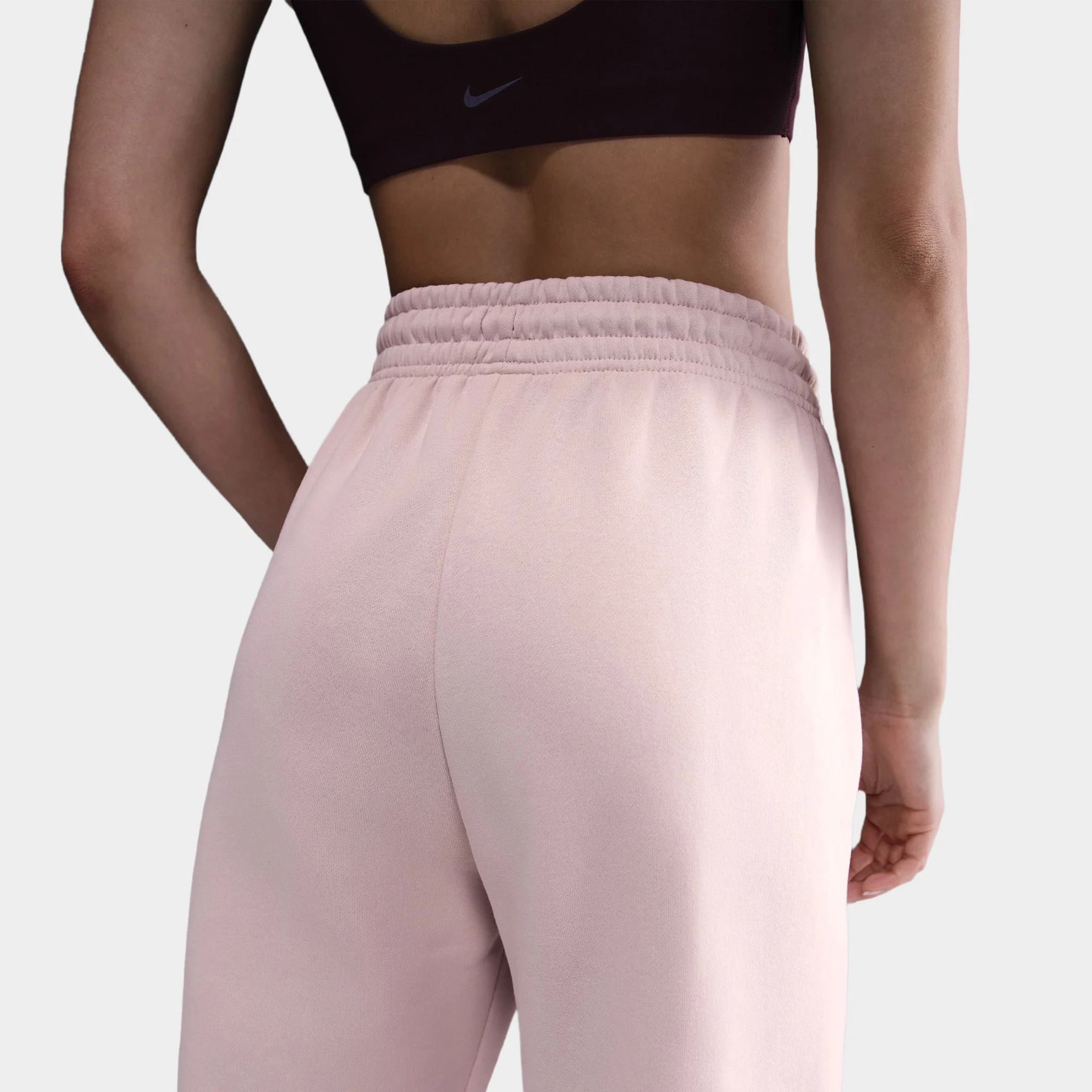Nike Sportswear Women's Fleece Highrise Pants Silt Red / Burgundy Crush - Image 4
