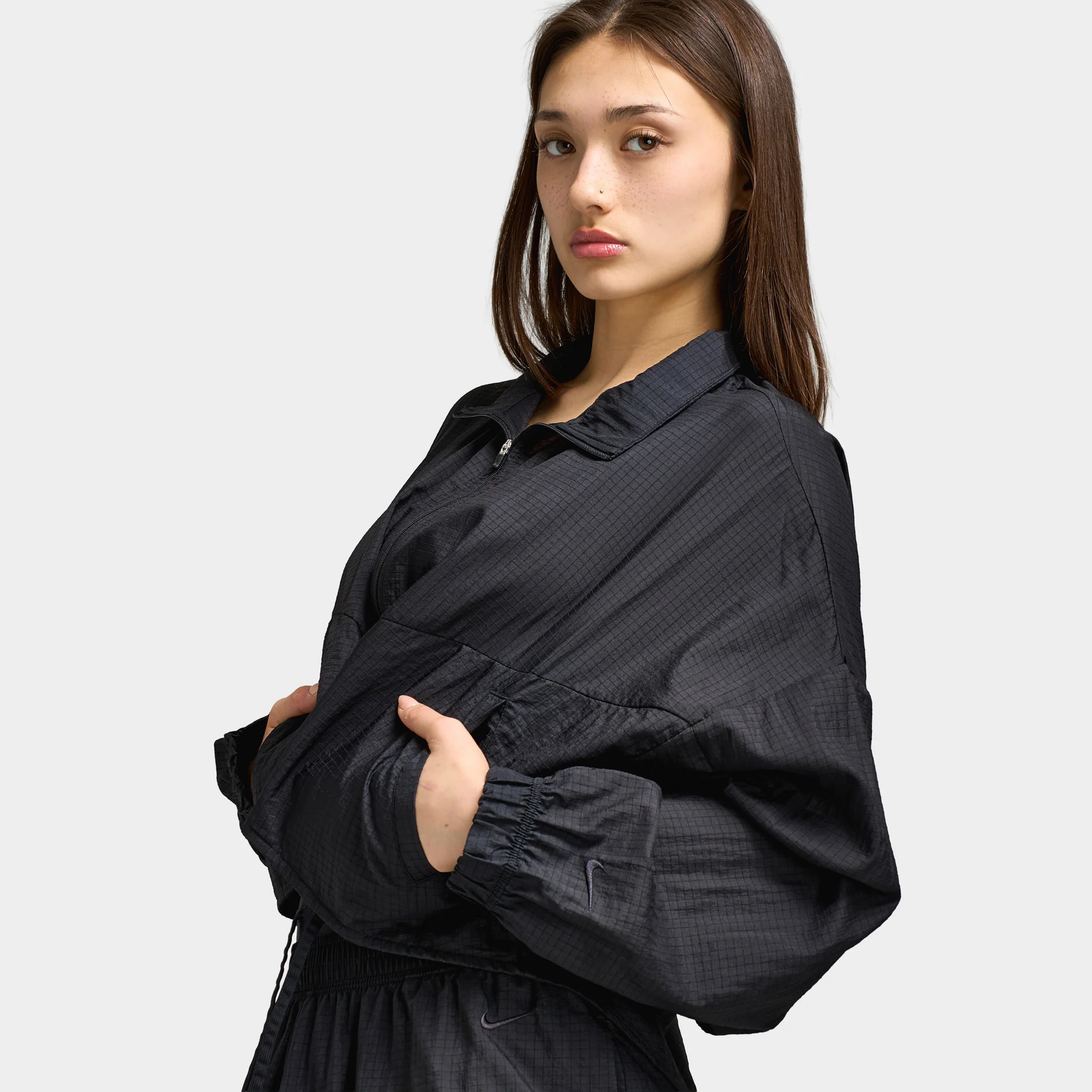 Nike Sportswear Women's LTWT Ripstop Windrunner Jacket / Steam - Image 6