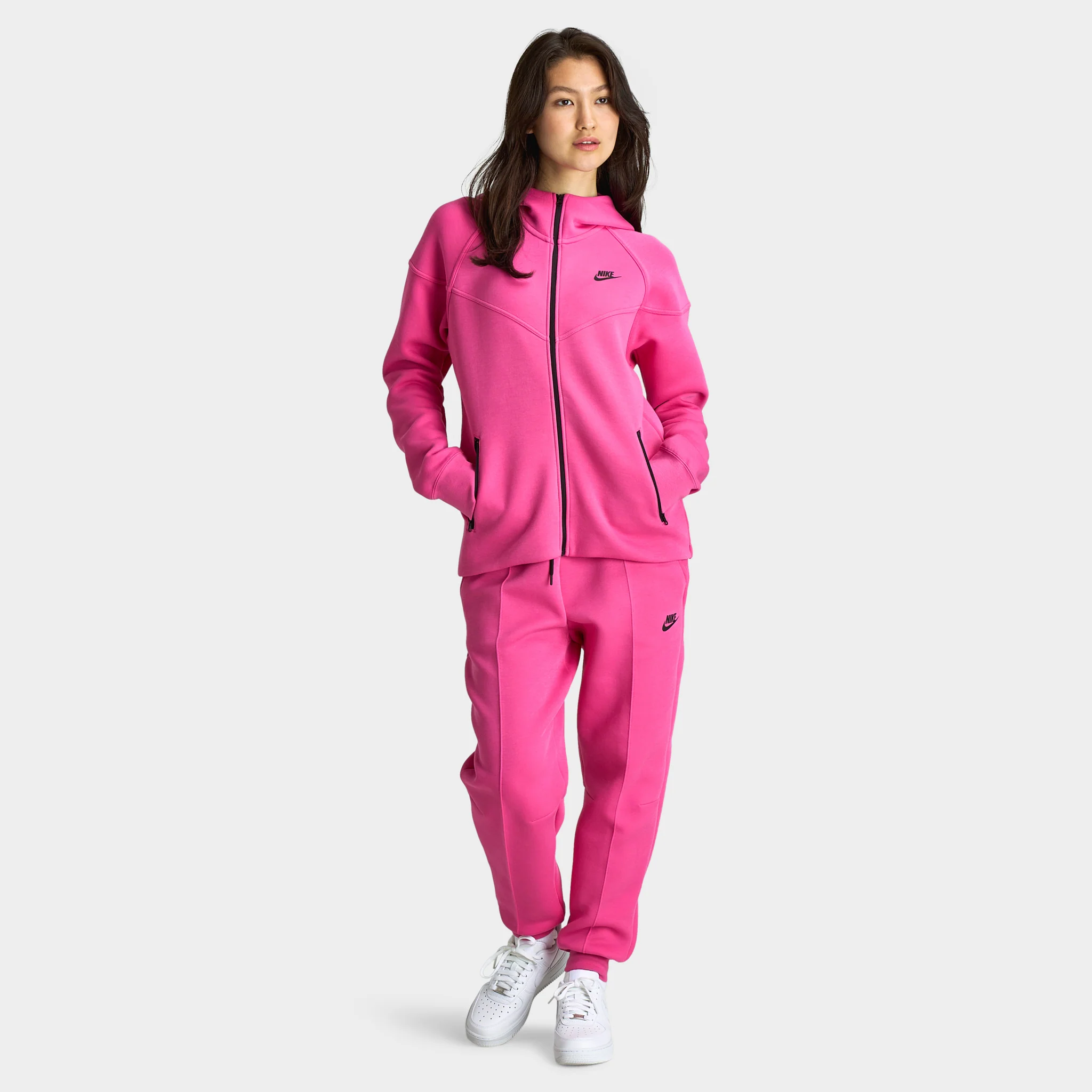 Nike Sportswear Women's Mid-Rise Tech Fleece Joggers Alchemy Pink / Black - Image 6