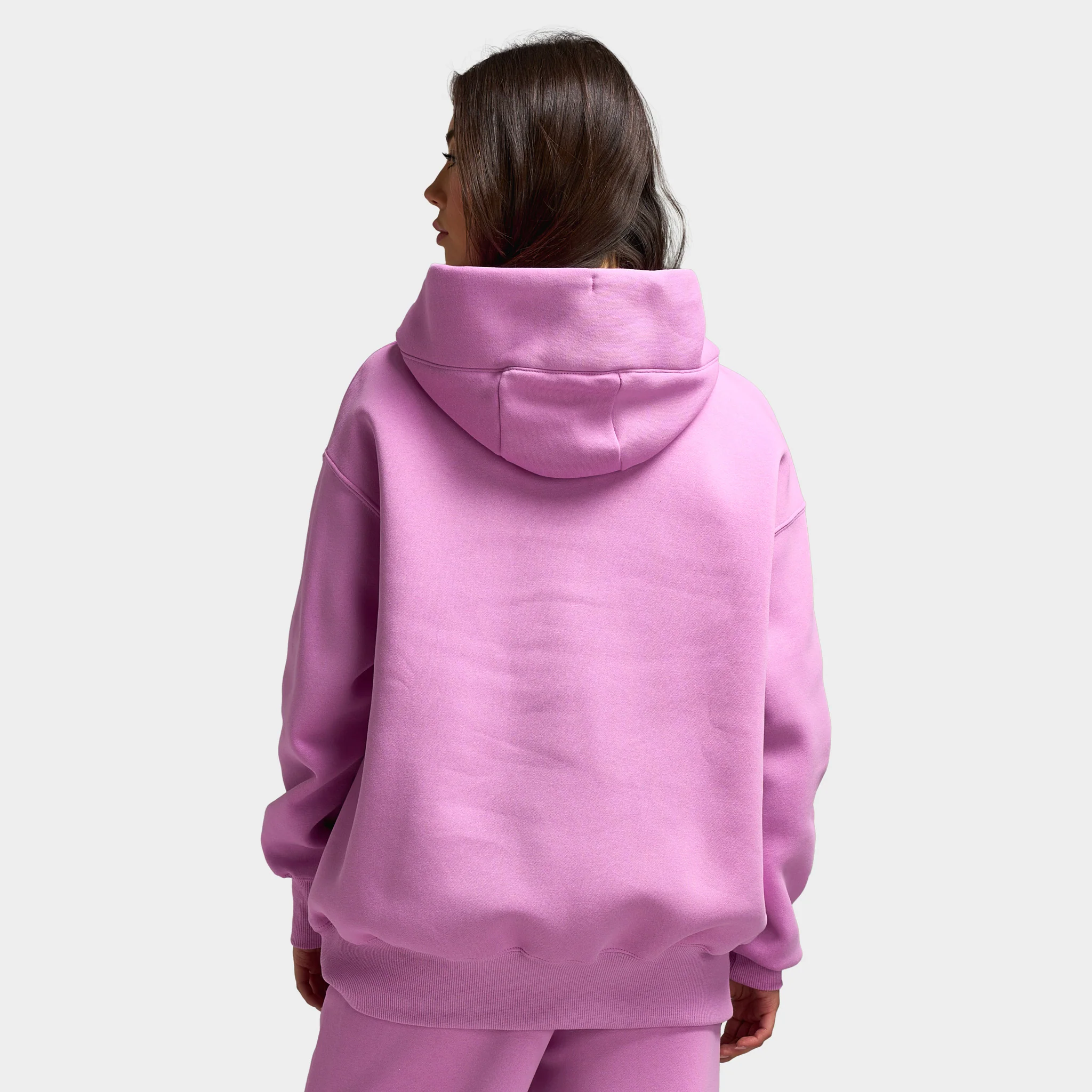Nike Sportswear Women's Oversized Logo Hoodie  Light Magenta / Pink Foam - Image 4