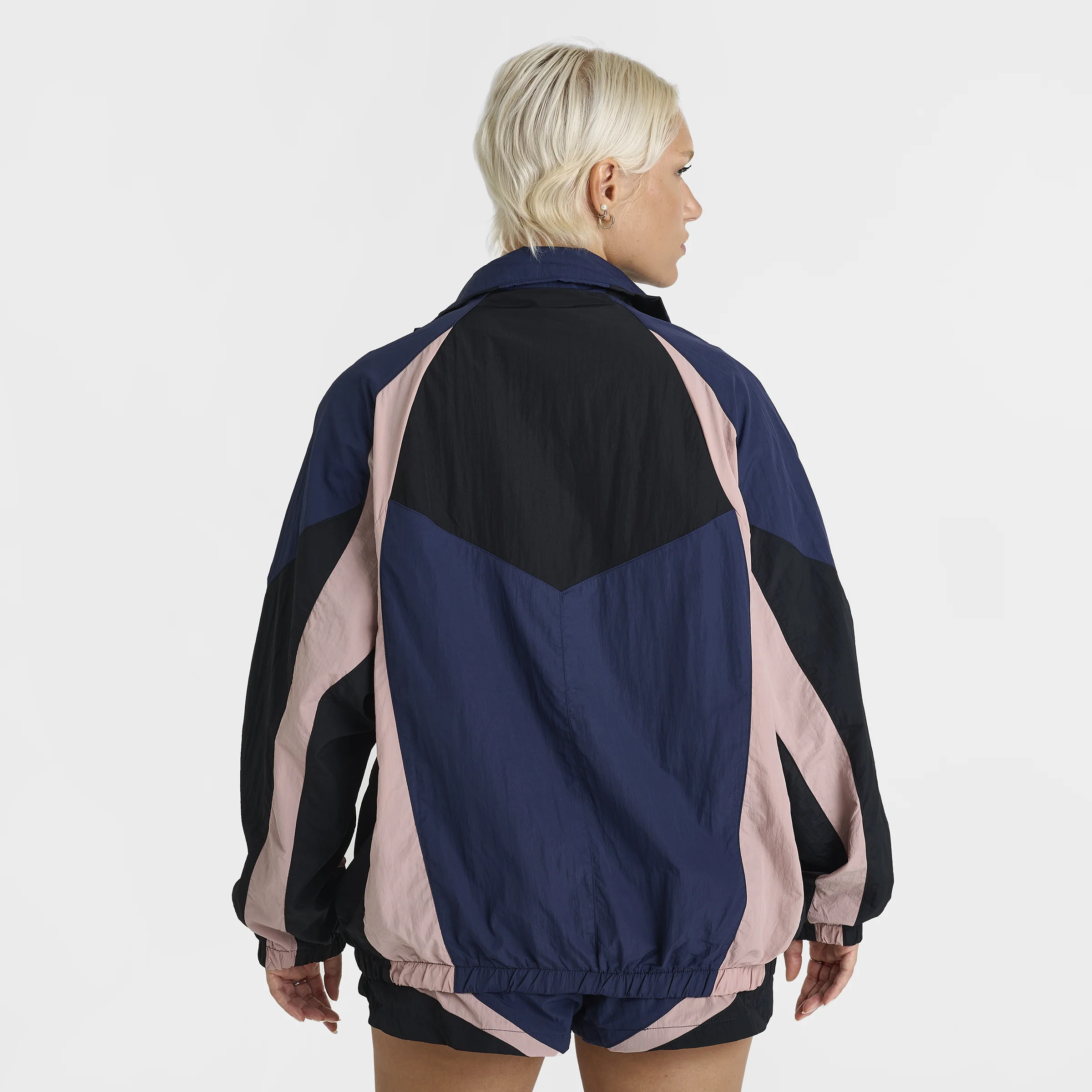 Nike Sportswear Women's Oversized Track Jacket Midnight Navy / Black - Image 2