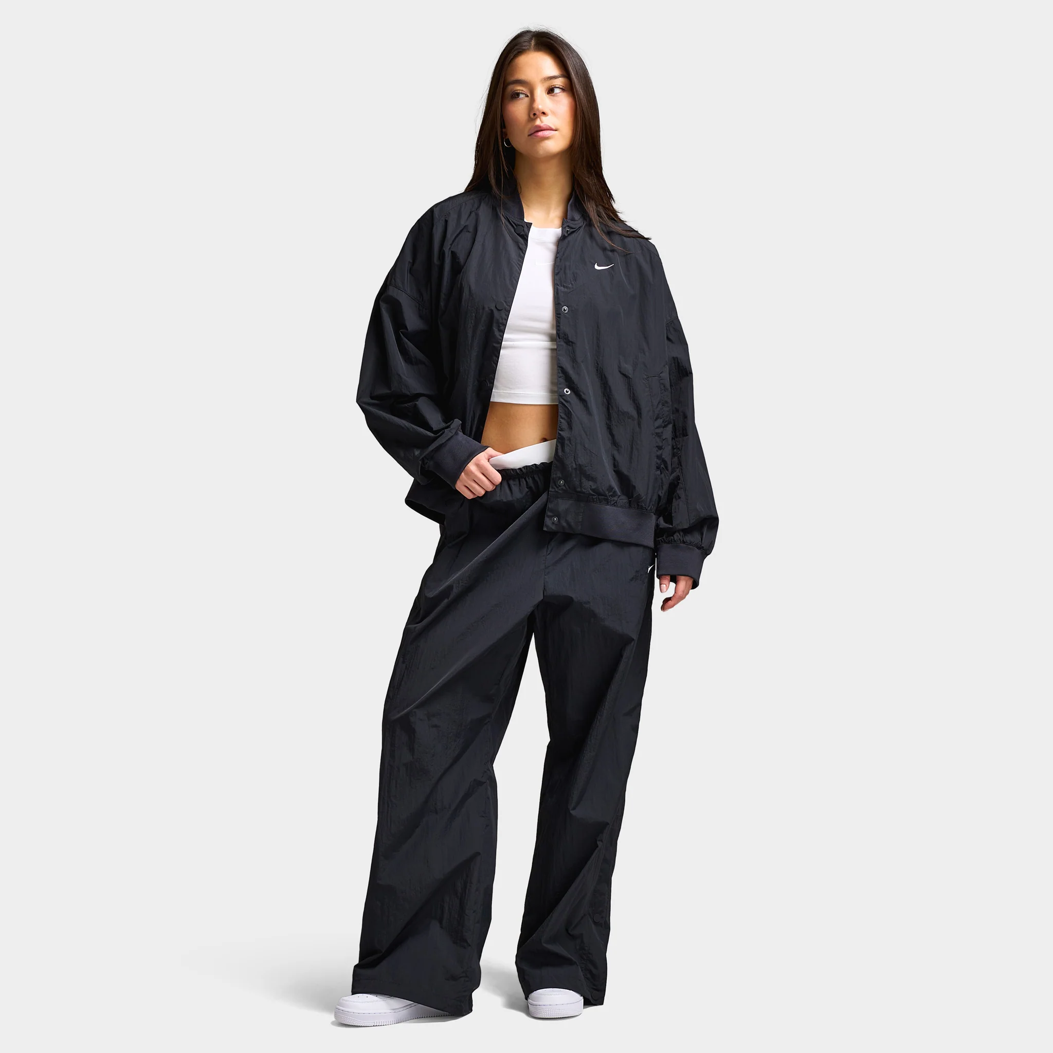 Nike  Sportswear Women's Parachute Highrise Pants Black / Chalk - Image 6