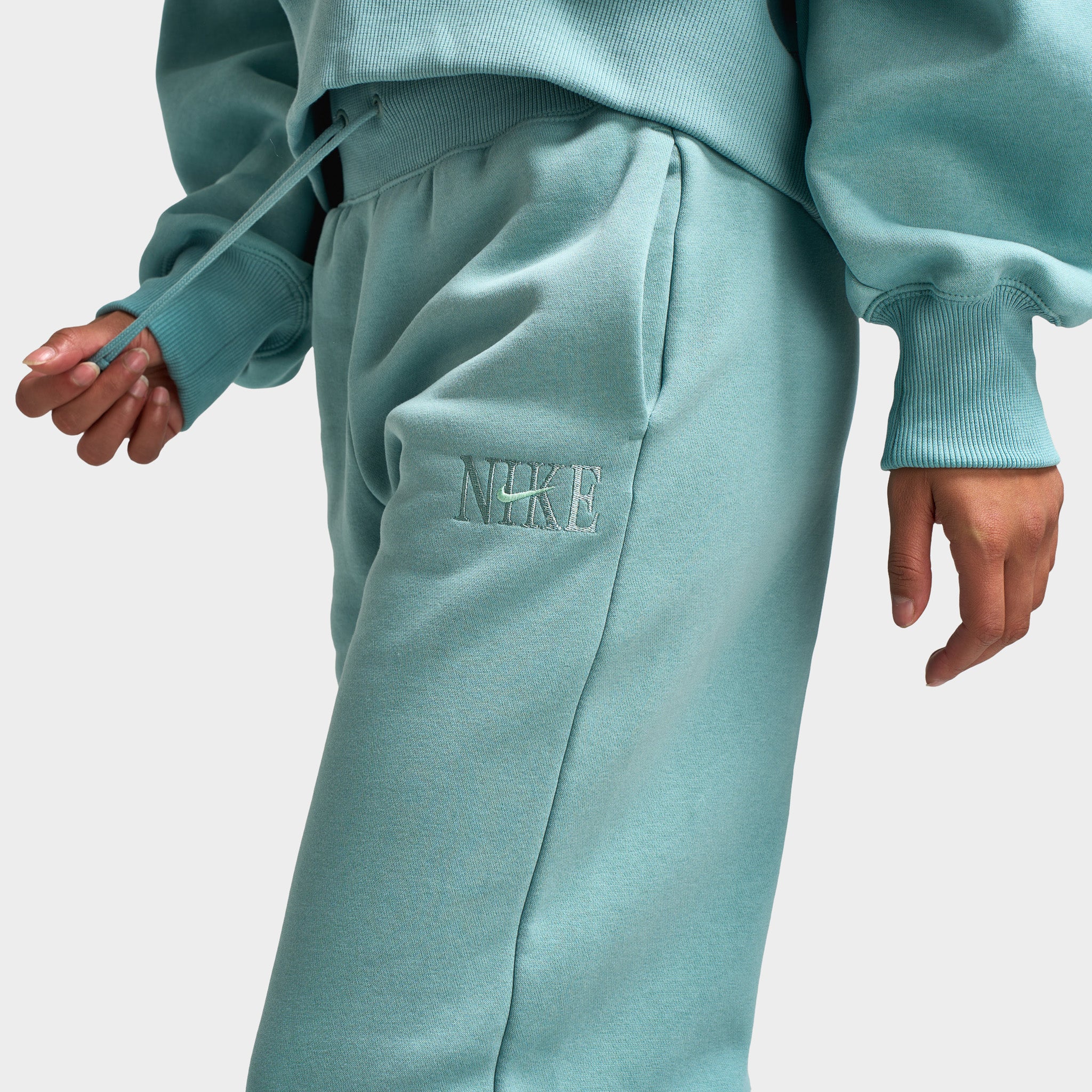 Nike Sportswear Women's Phoenix Fleece High-Waisted Pants Cannon / Mint Foam - Image 5