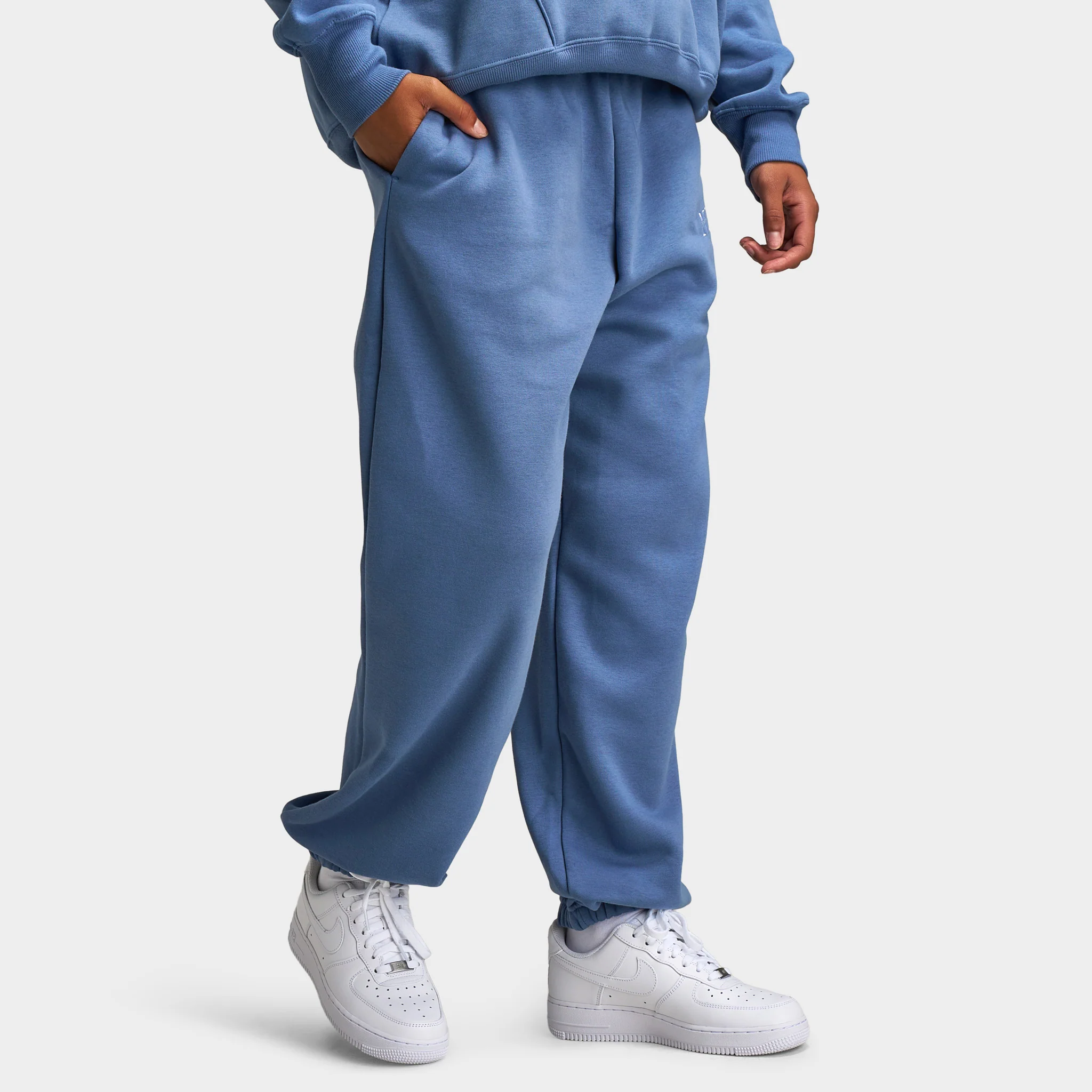Nike Sportswear Women's Phoenix Fleece High-Waisted Pants Slate / White - Image 4