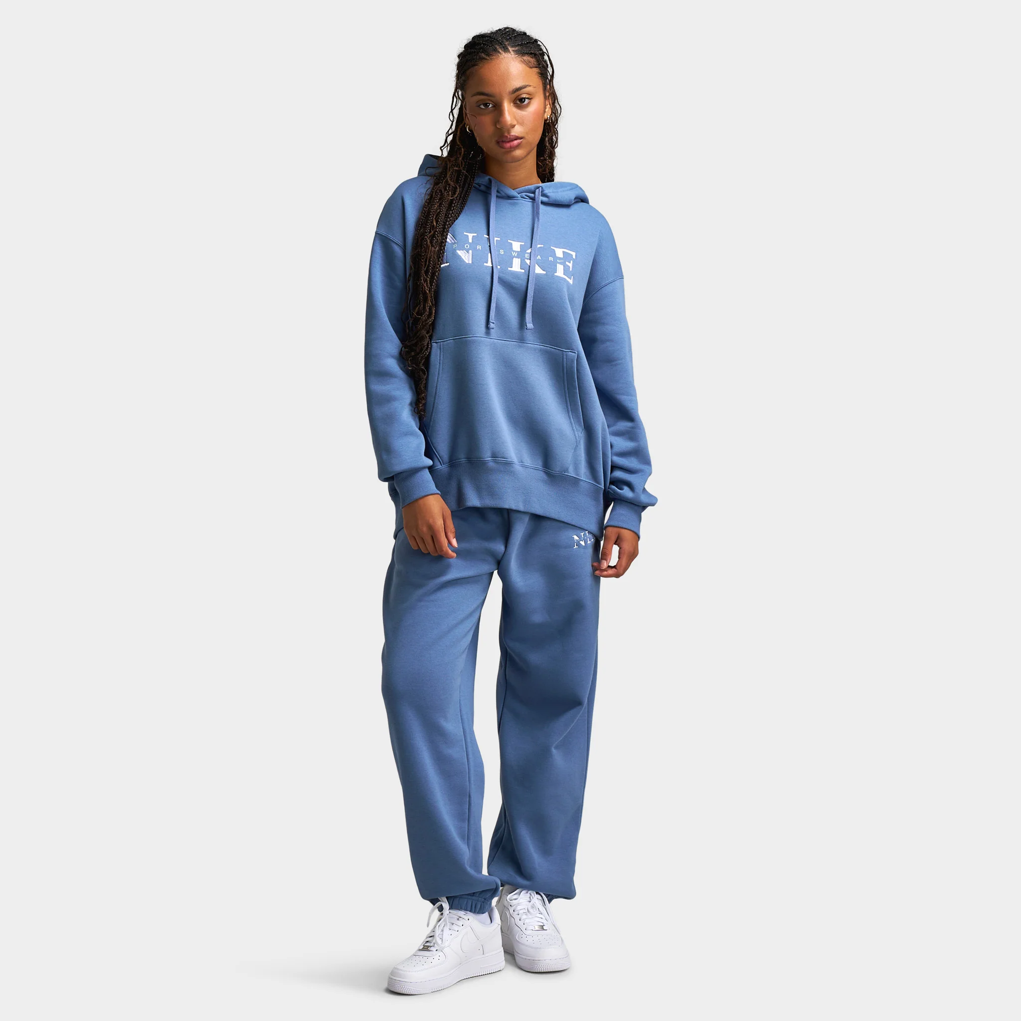 Nike Sportswear Women's Phoenix Fleece High-Waisted Pants Slate / White - Image 6