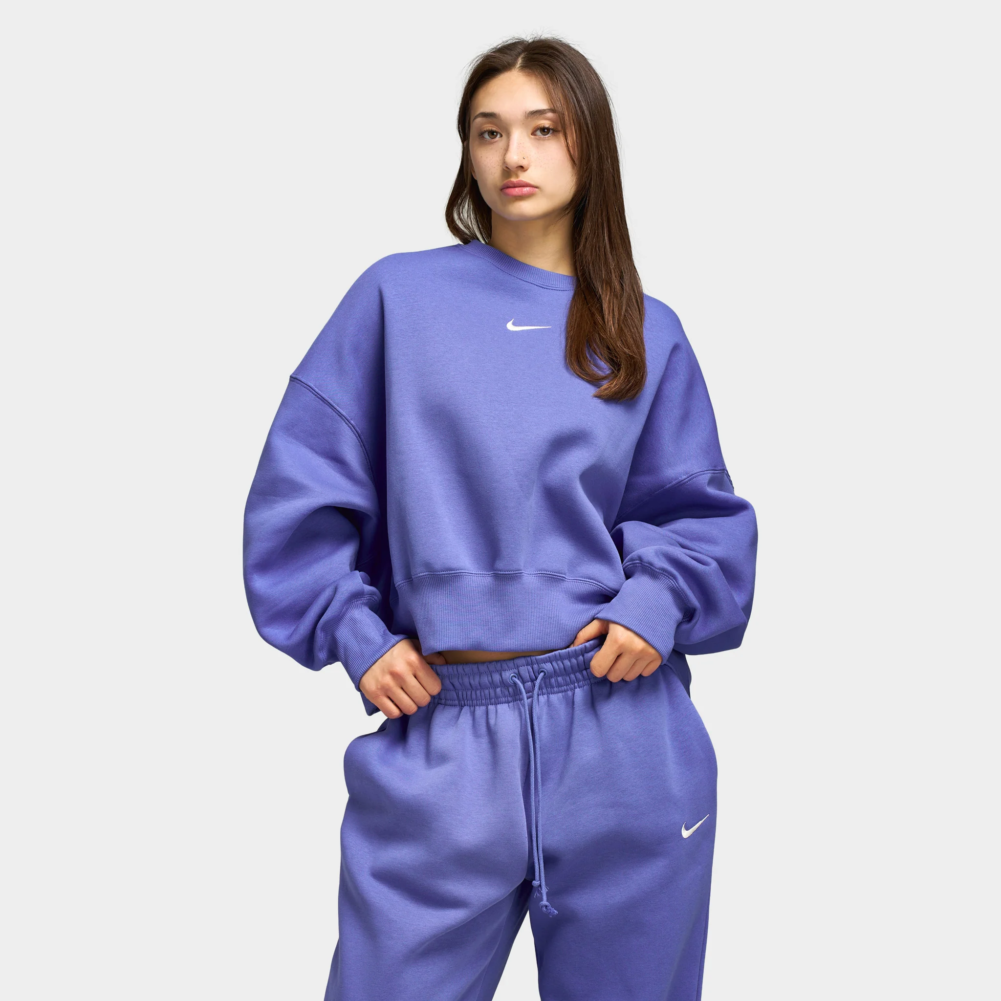Nike Sportswear Women's Phoenix Fleece Oversized Crew / Light Medium Blue - Image 3
