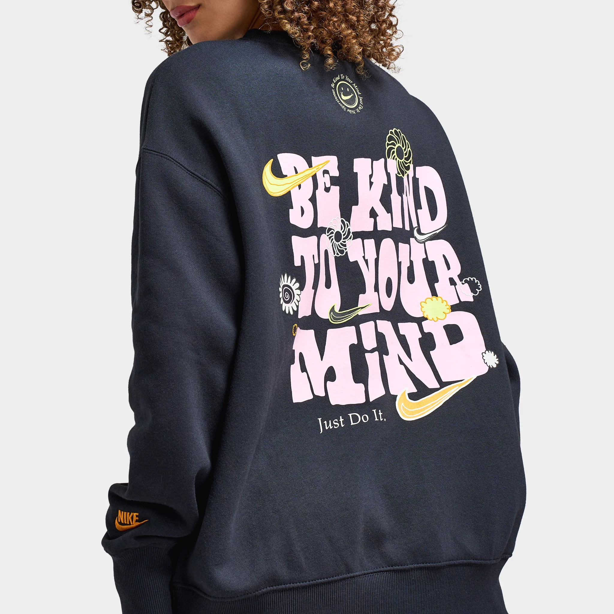 Nike Sportswear Women's Phoenix Fleece Oversized Happy Crew / Black - Image 4