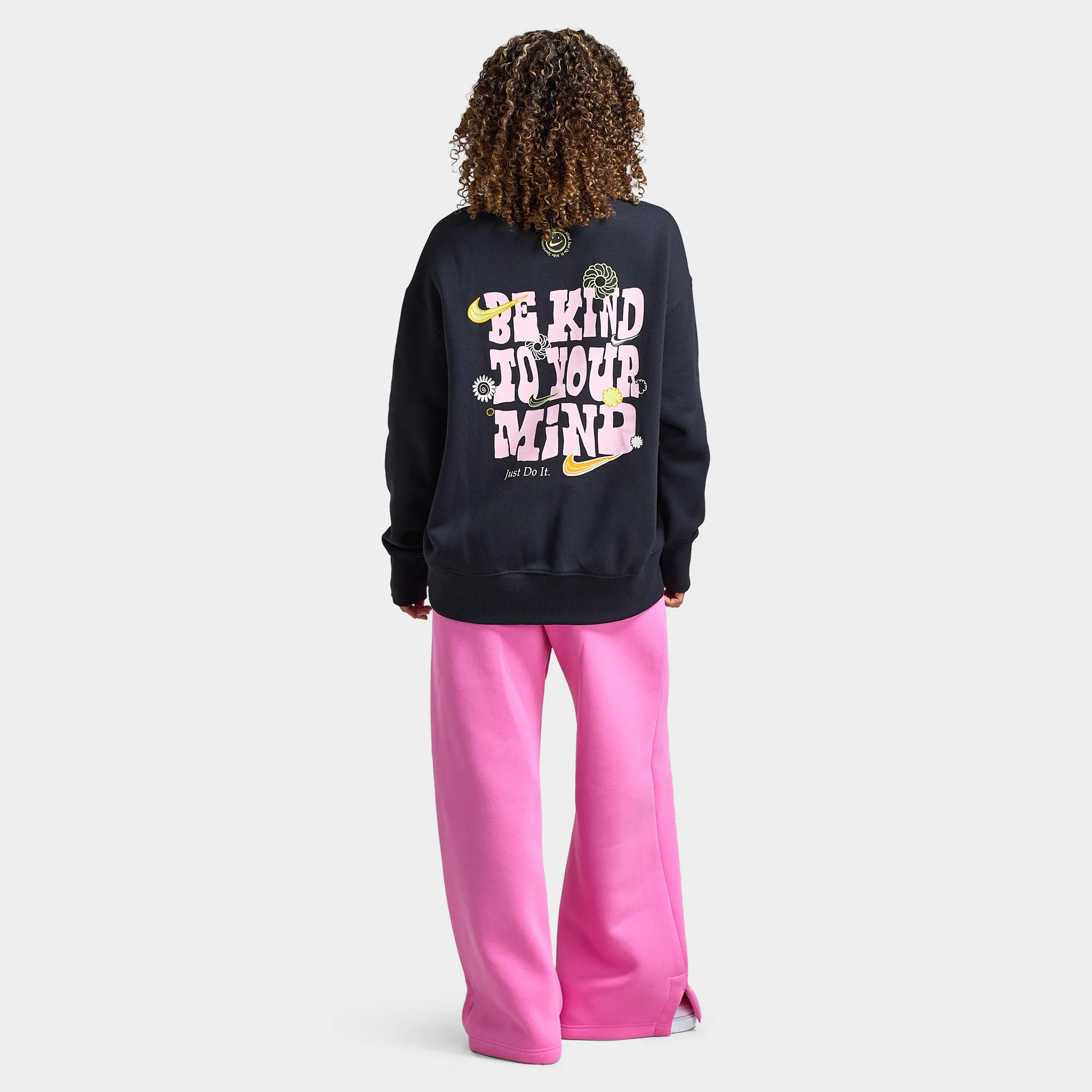 Nike Sportswear Women's Phoenix Fleece Oversized Happy Crew / Black - Image 5