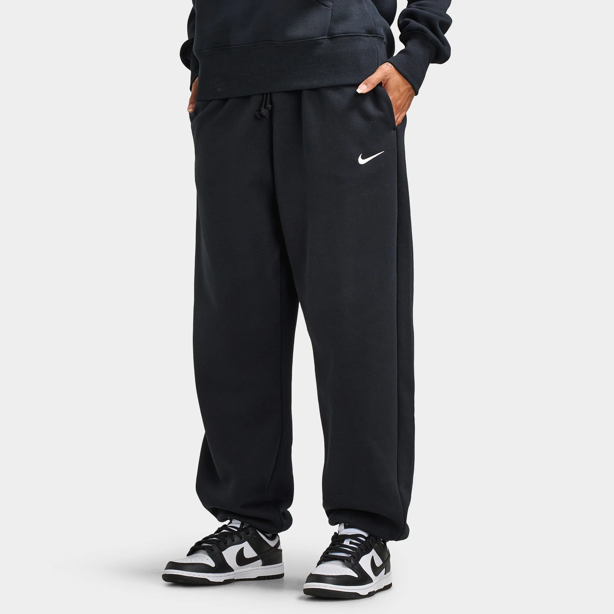 Nike Sportswear Women's Phoenix Fleece Pants / Black / Sail - Image 3