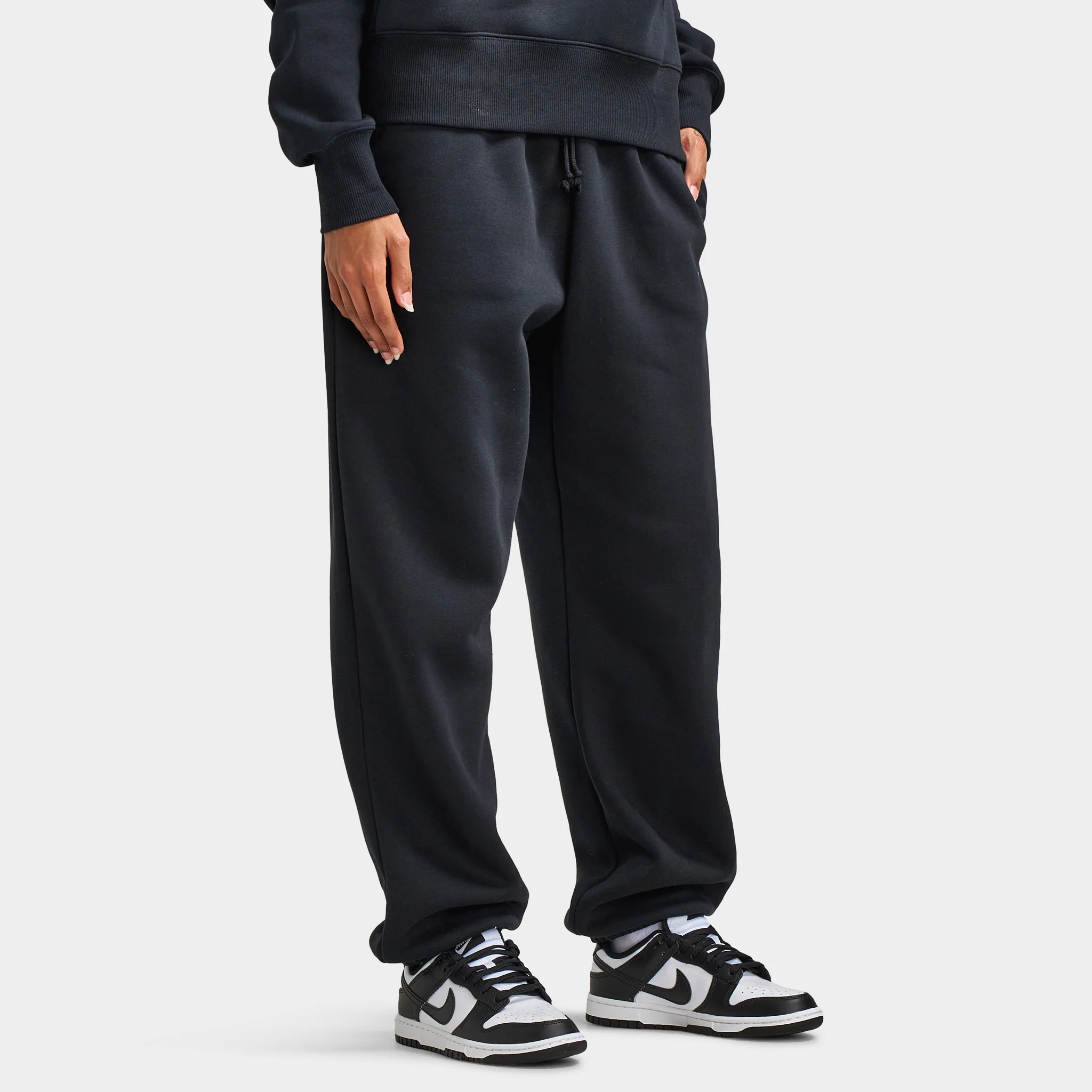Nike Sportswear Women's Phoenix Fleece Pants / Black / Sail - Image 4