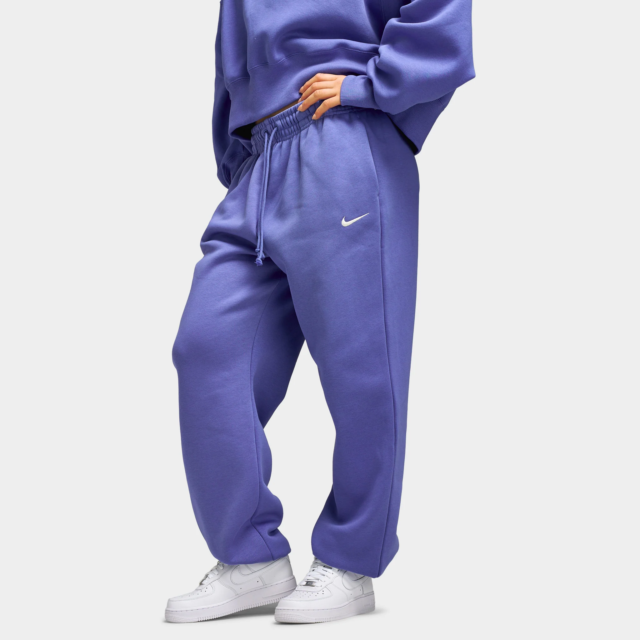 Nike Sportswear Women's Phoenix Fleece Pants / Light Medium Blue - Image 4
