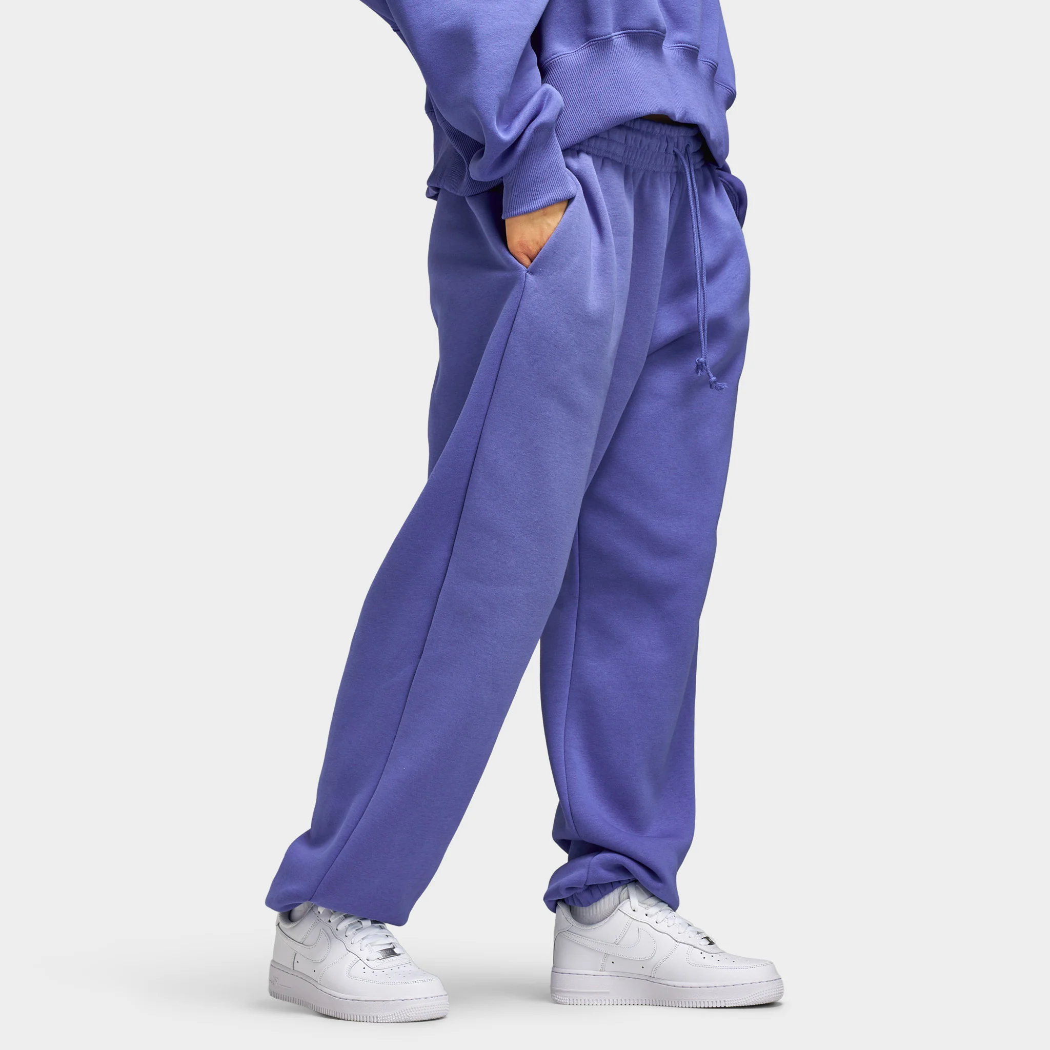 Nike Sportswear Women's Phoenix Fleece Pants / Light Medium Blue - Image 5