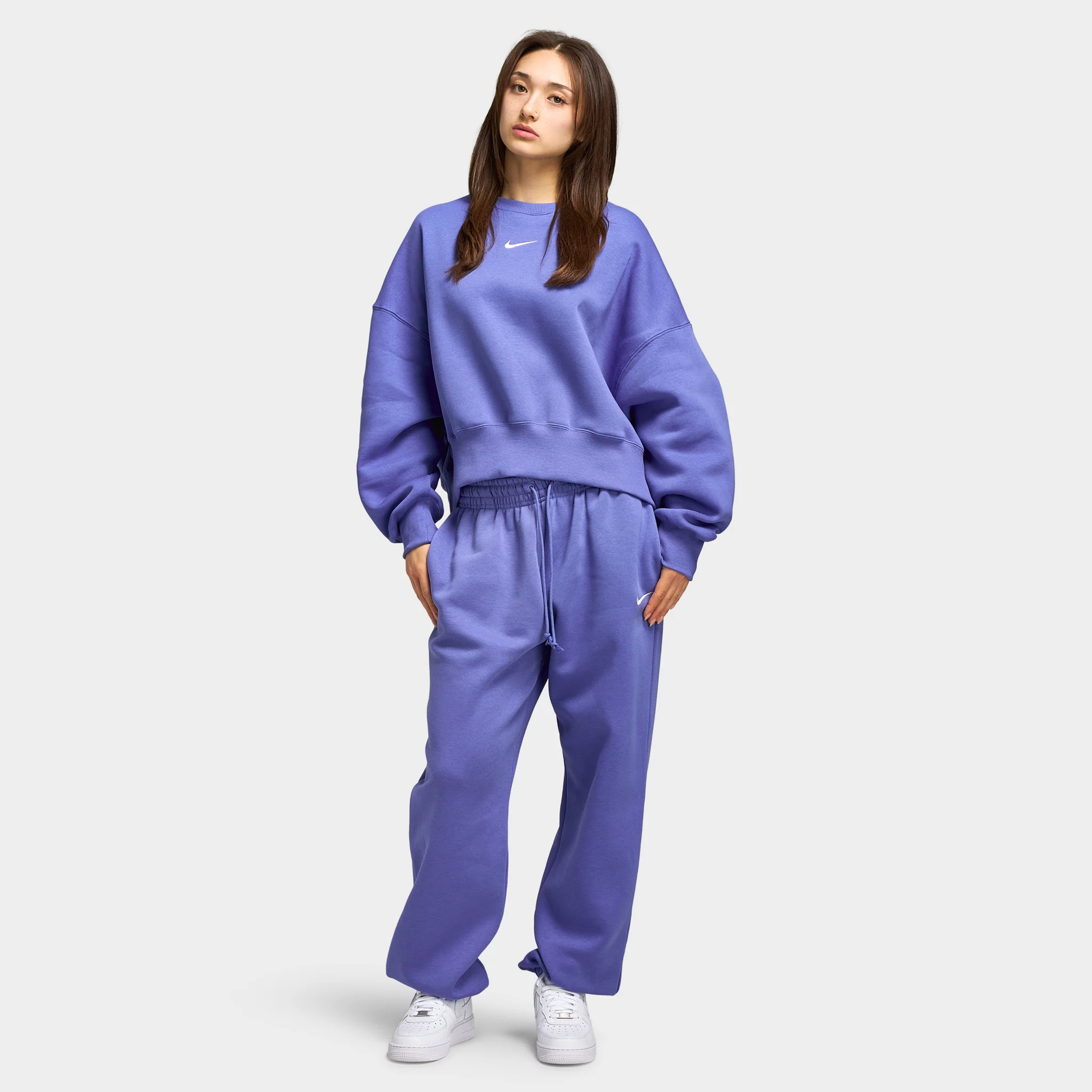 Nike Sportswear Women's Phoenix Fleece Pants / Light Medium Blue - Image 6