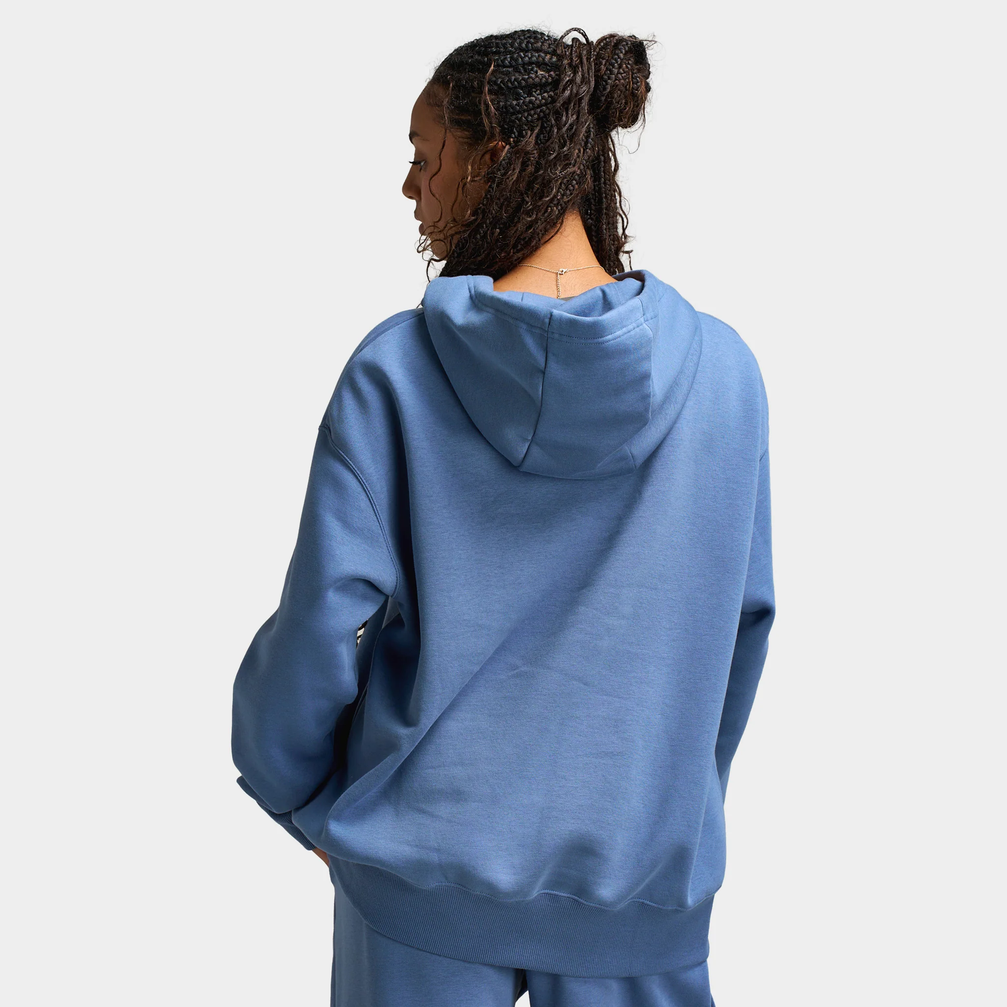 Nike Sportswear Women's Phoenix Fleece Pullover Hoodie Slate / White - Image 2