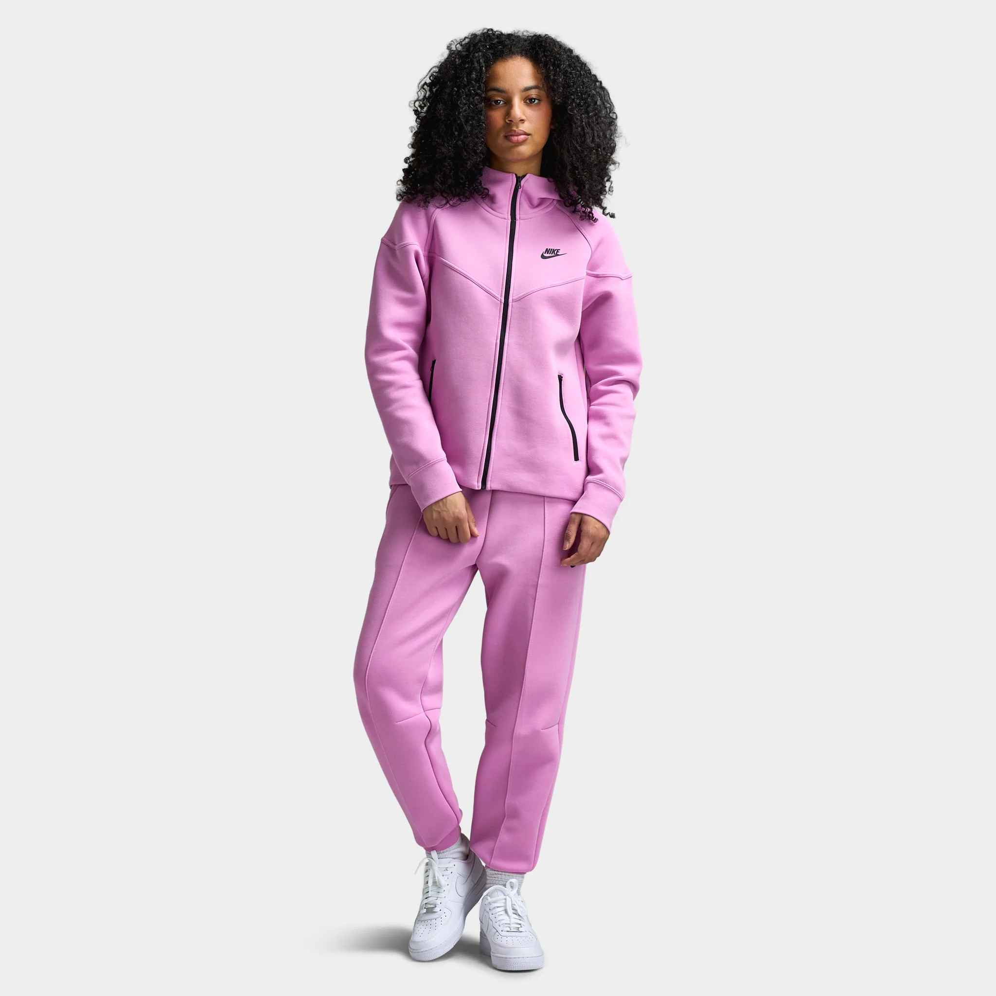 Nike Sportswear Women's Tech Fleece Fullzip Hoodie / Light Magenta - Image 5