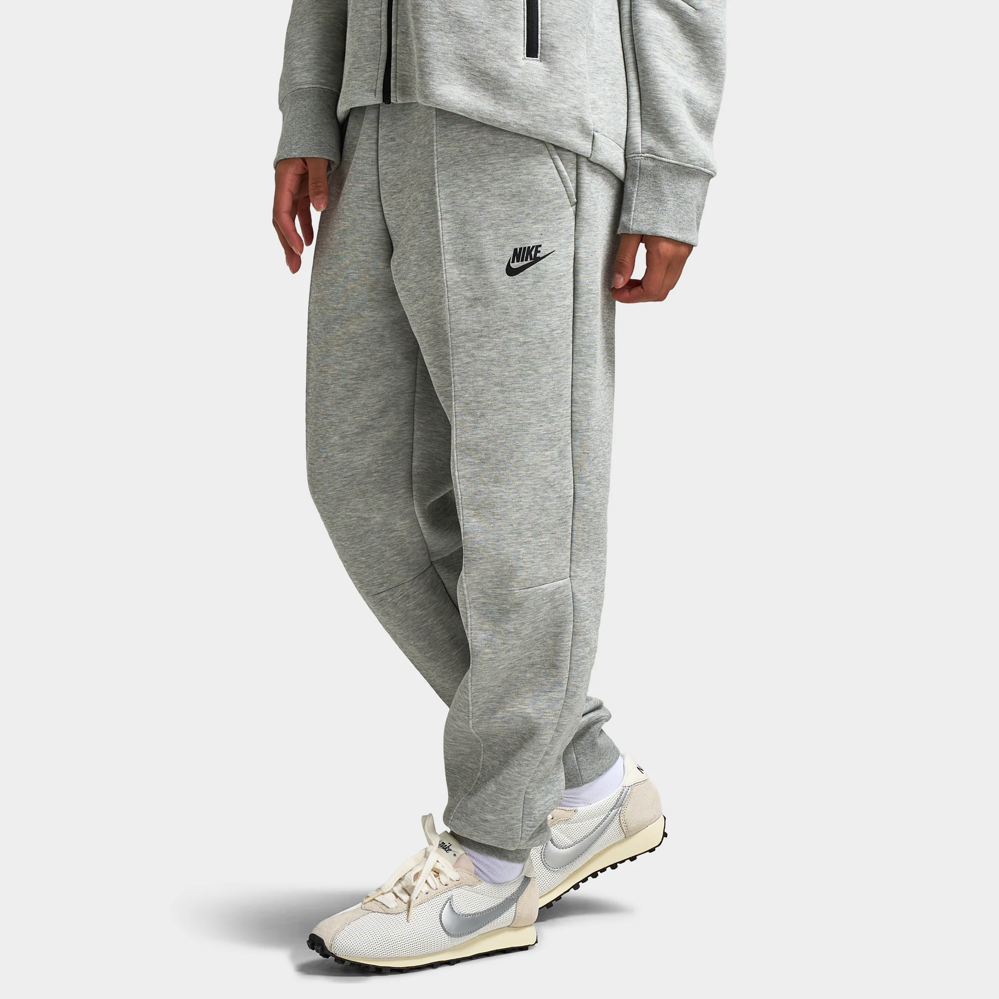 Nike Sportswear Women's Tech Fleece Mid-Rise Joggers / Dark Grey Heather / Black - Image 3
