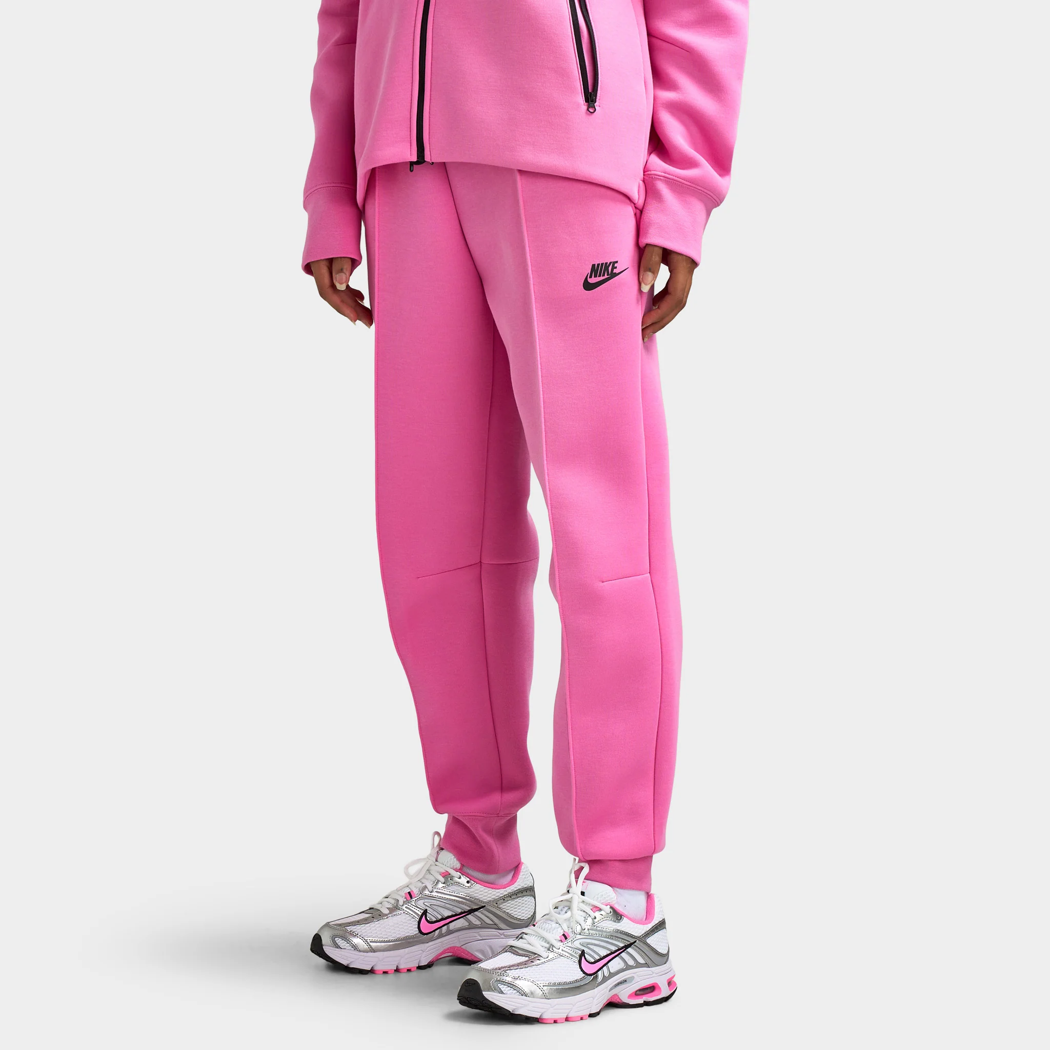 Nike Sportswear Women's Tech Fleece Mid Rise Joggers / Playful Pink - Image 3