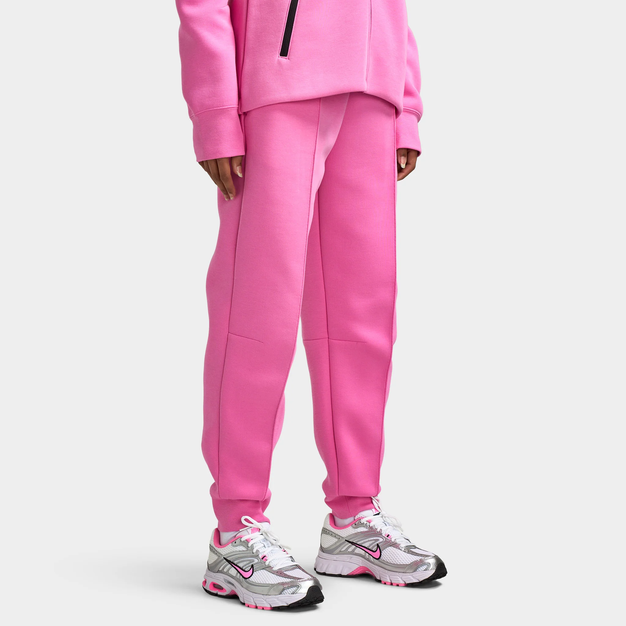 Nike Sportswear Women's Tech Fleece Mid Rise Joggers / Playful Pink - Image 4