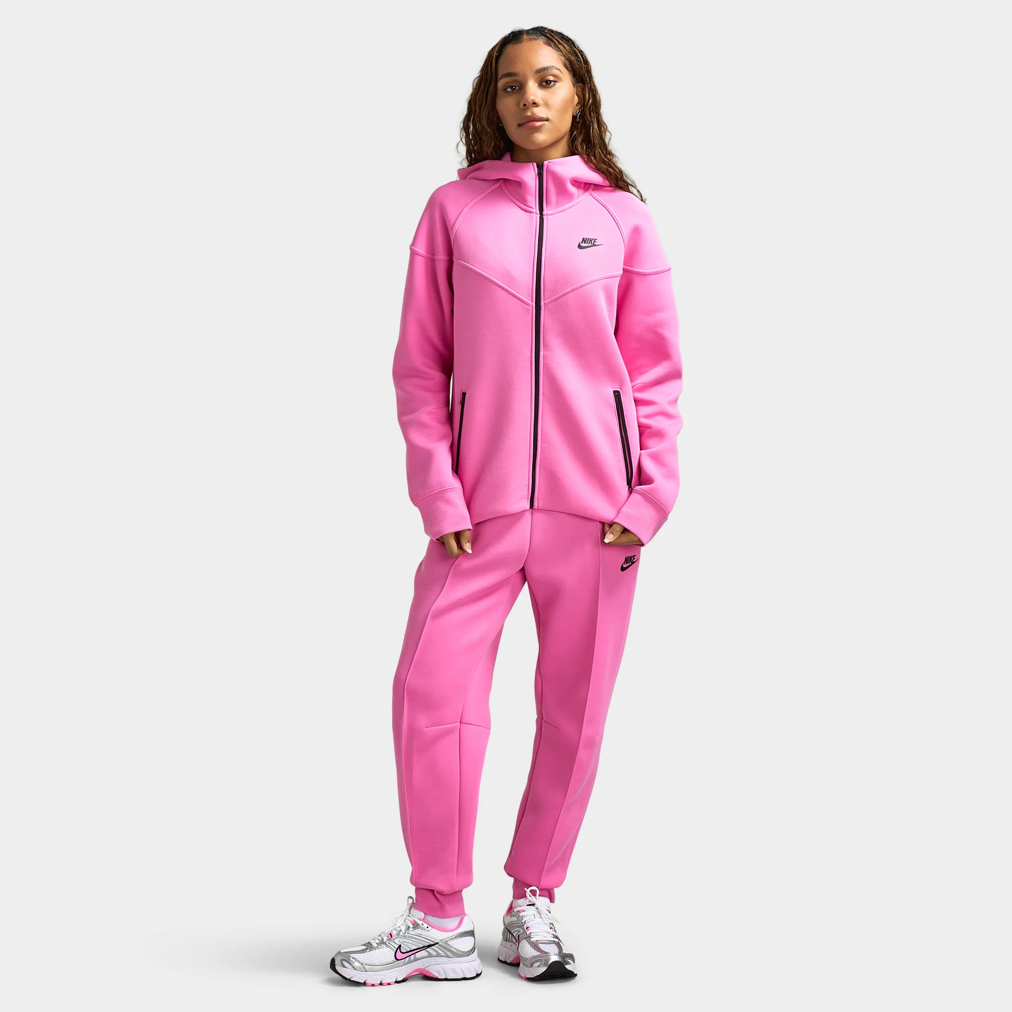 Nike Sportswear Women's Tech Fleece Mid Rise Joggers / Playful Pink - Image 6