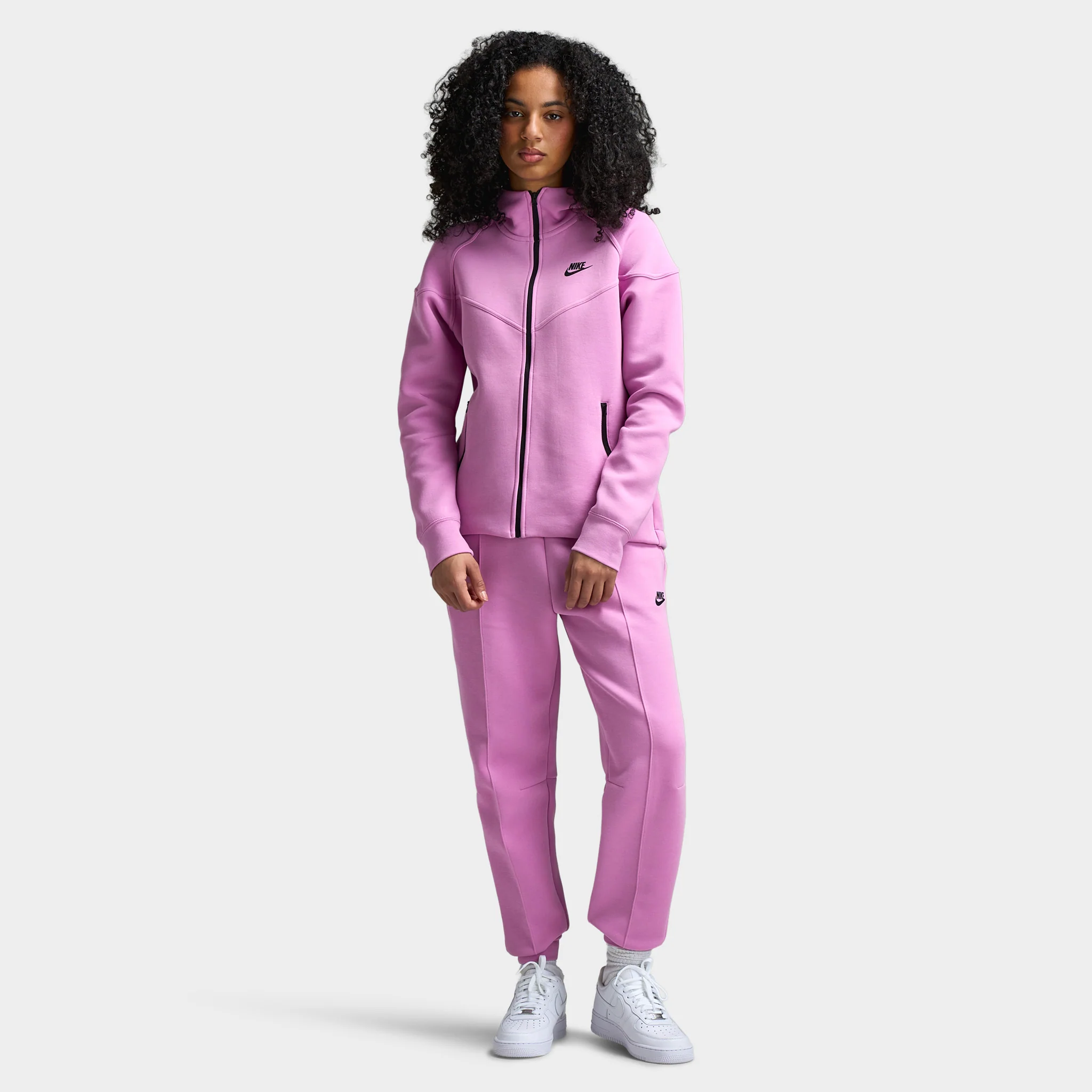 Nike Sportswear Women's Tech Fleece Midrise Joggers / Light Magenta - Image 6
