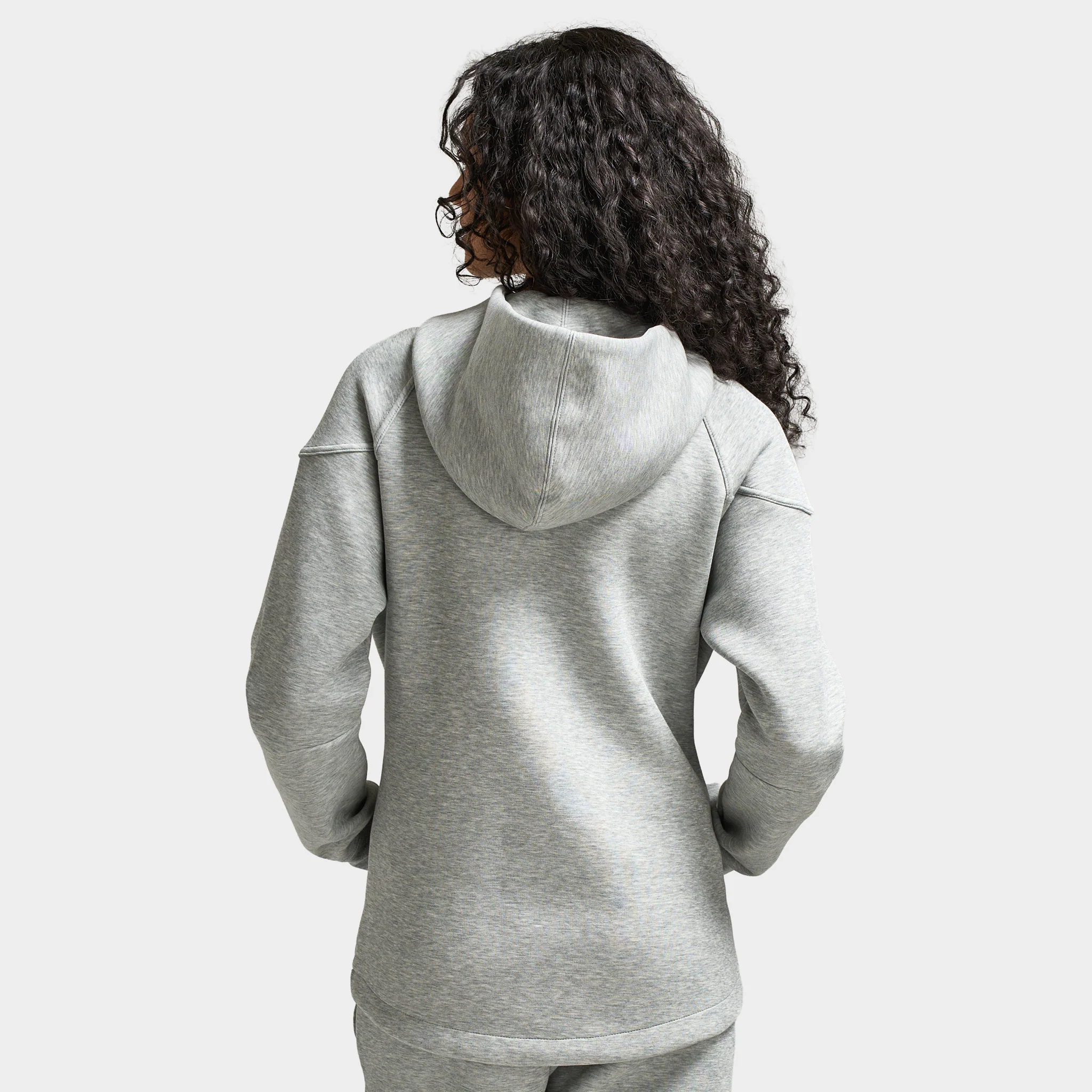 Nike Sportswear Women's Tech Fleece Windrunner Full-Zip Hoodie / Dark Grey Heather / Black - Image 2