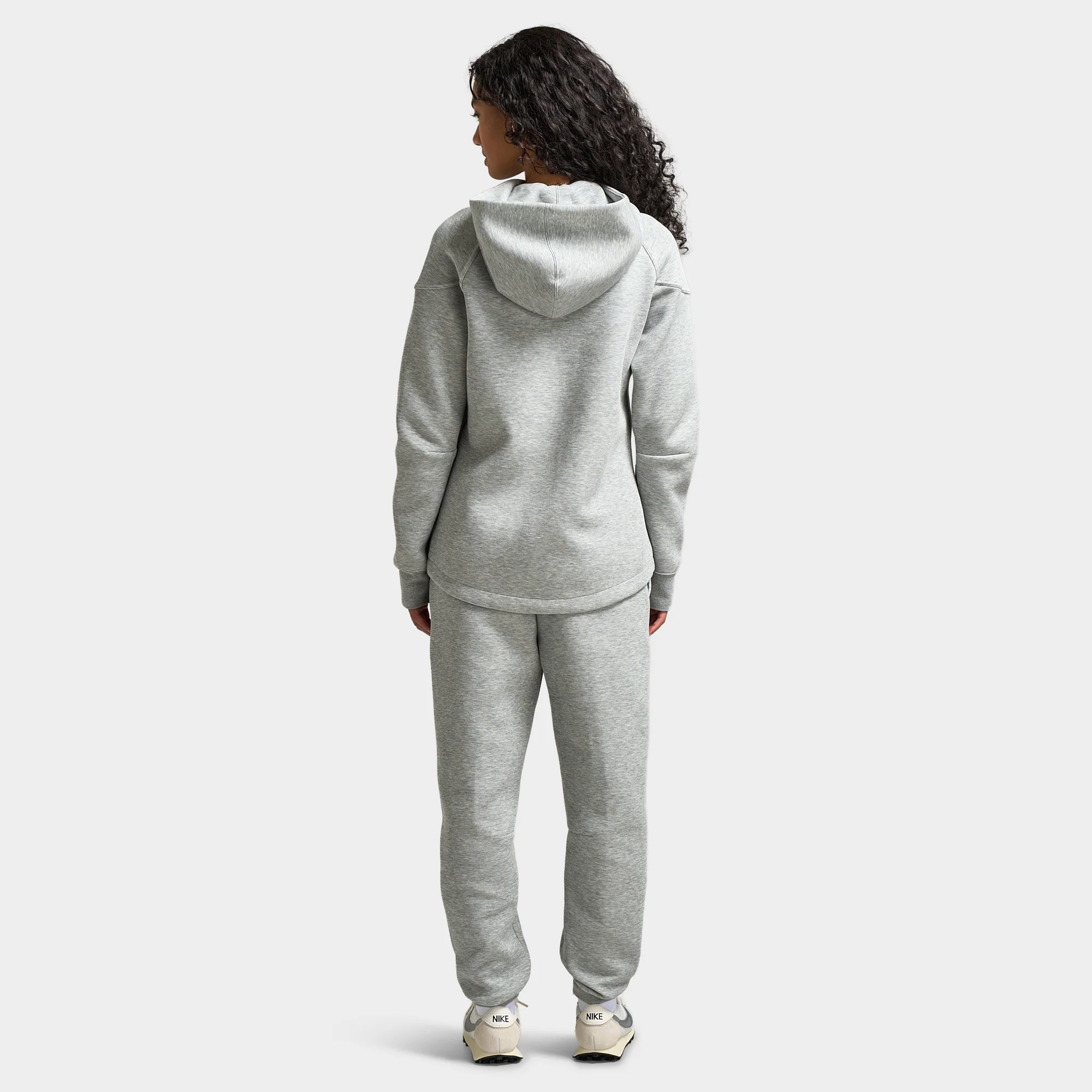 Nike Sportswear Women's Tech Fleece Windrunner Full-Zip Hoodie / Dark Grey Heather / Black - Image 5