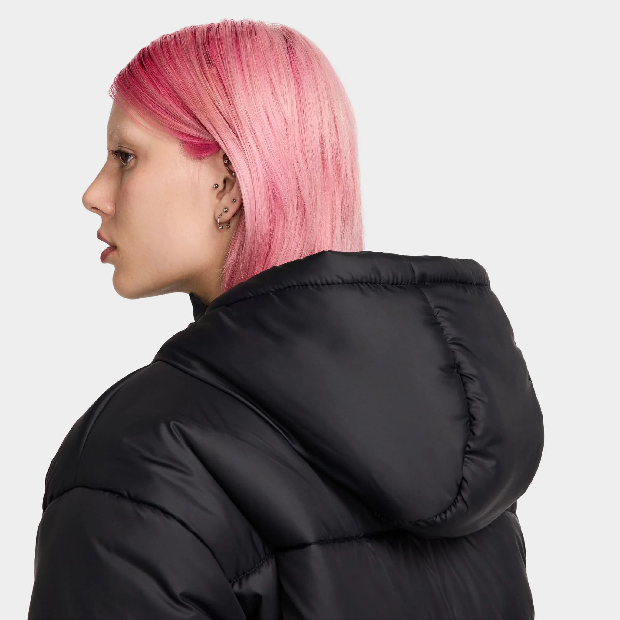 Nike Sportswear Women's Therma-FIT Classic Puffer Jacket Black / White - Image 5