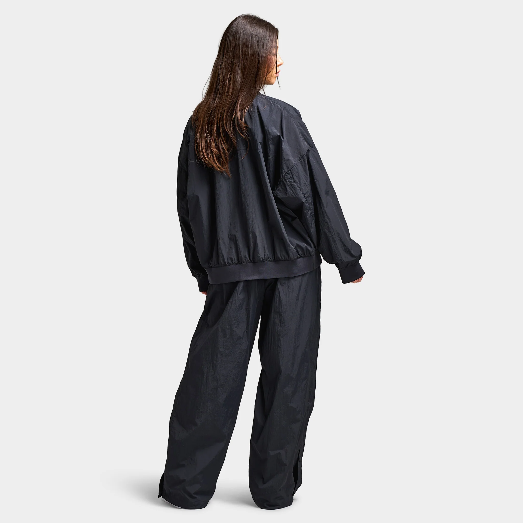 Nike Sportswear Women's Varsity Jacket Black / Chalk - Image 2