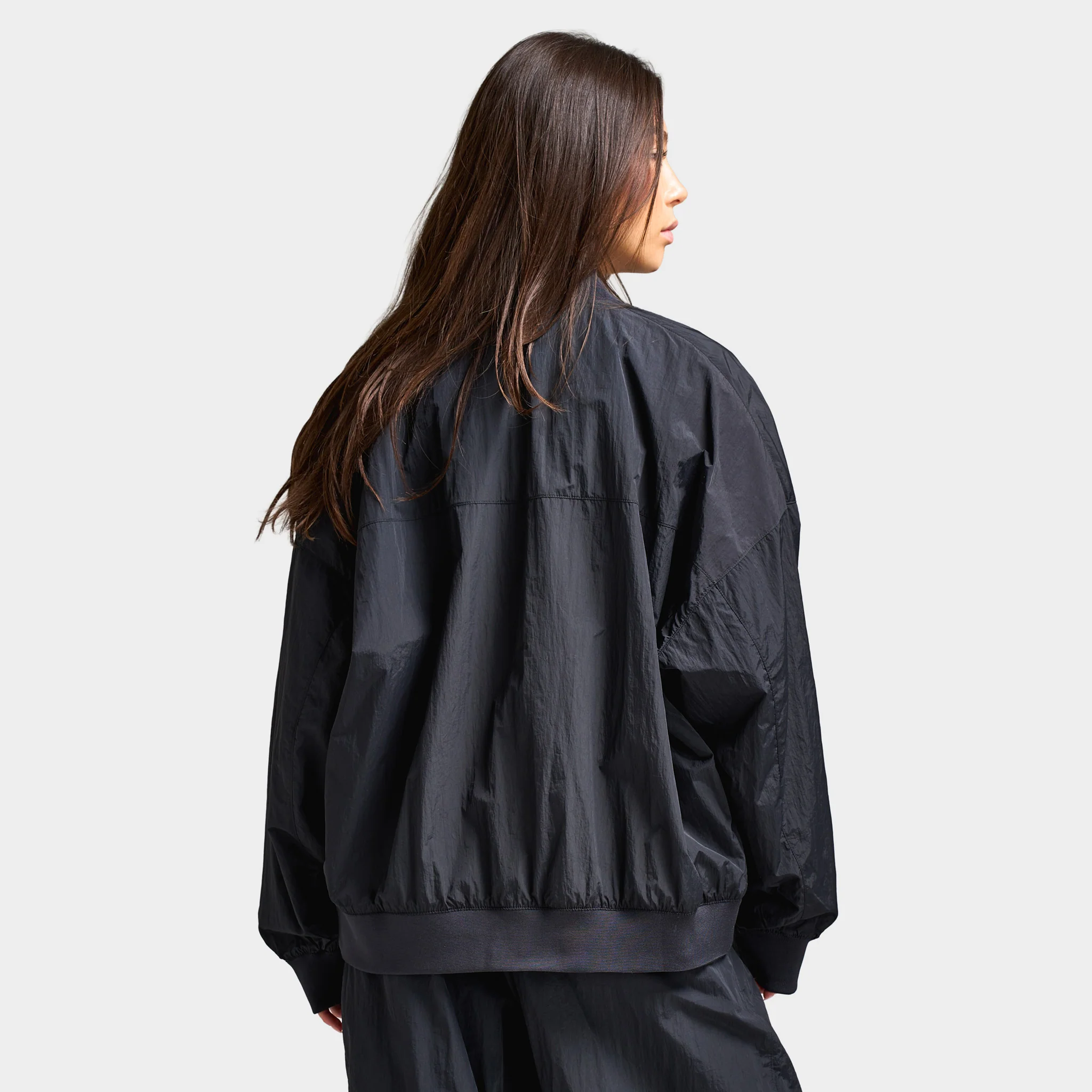 Nike Sportswear Women's Varsity Jacket Black / Chalk - Image 4