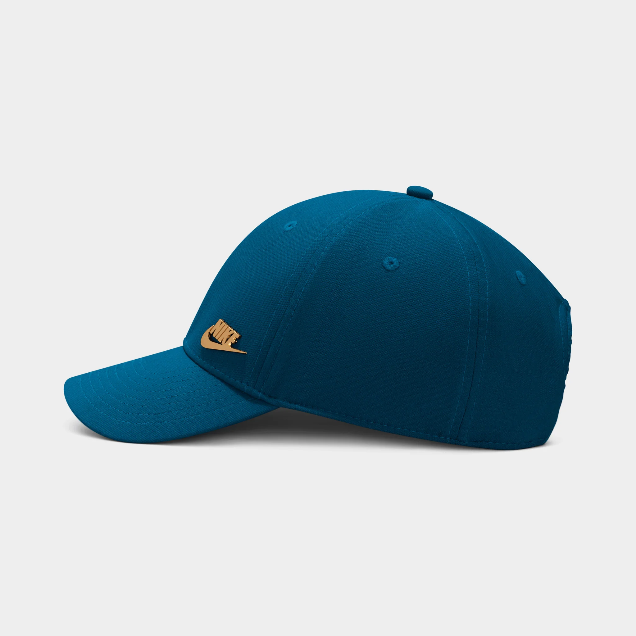 Nike Structured Metal Logo Cap Blue Force / Metallic Gold - Image 5