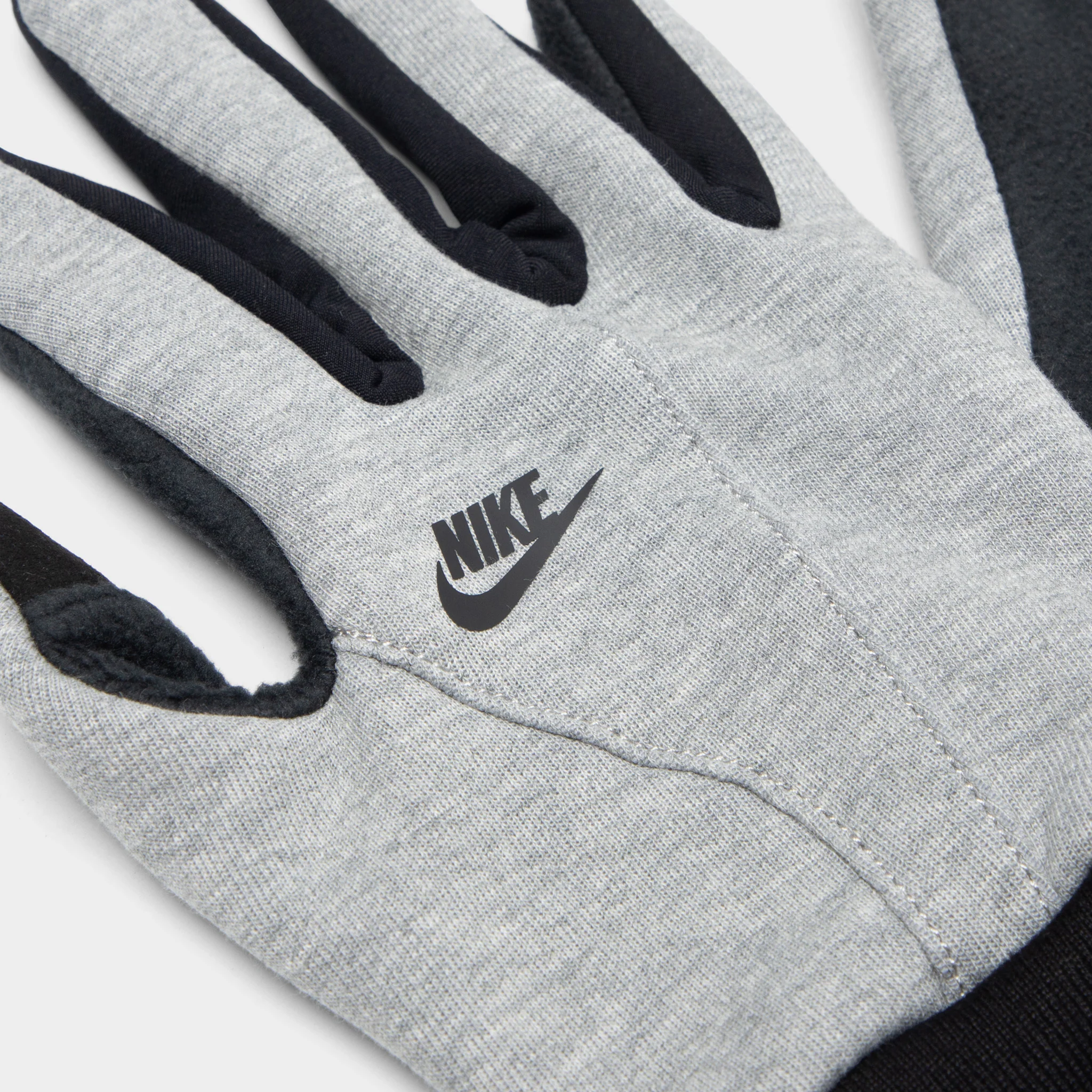 Nike Tech Fleece 2.0 Gloves Dark Grey / Black - Image 3