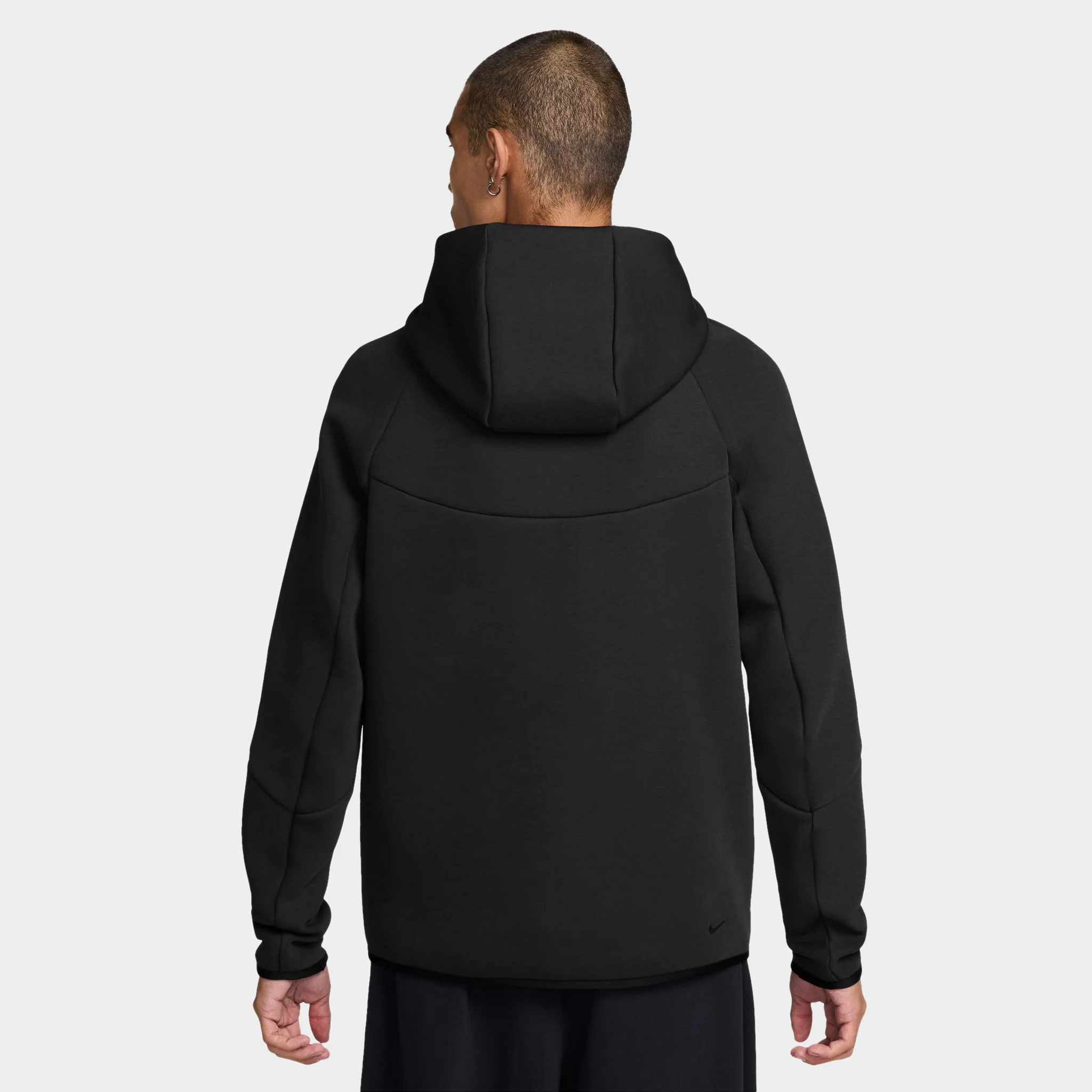 Nike Tech Fleece Full-Zip Windrunner Hoodie Black / Black - Image 2