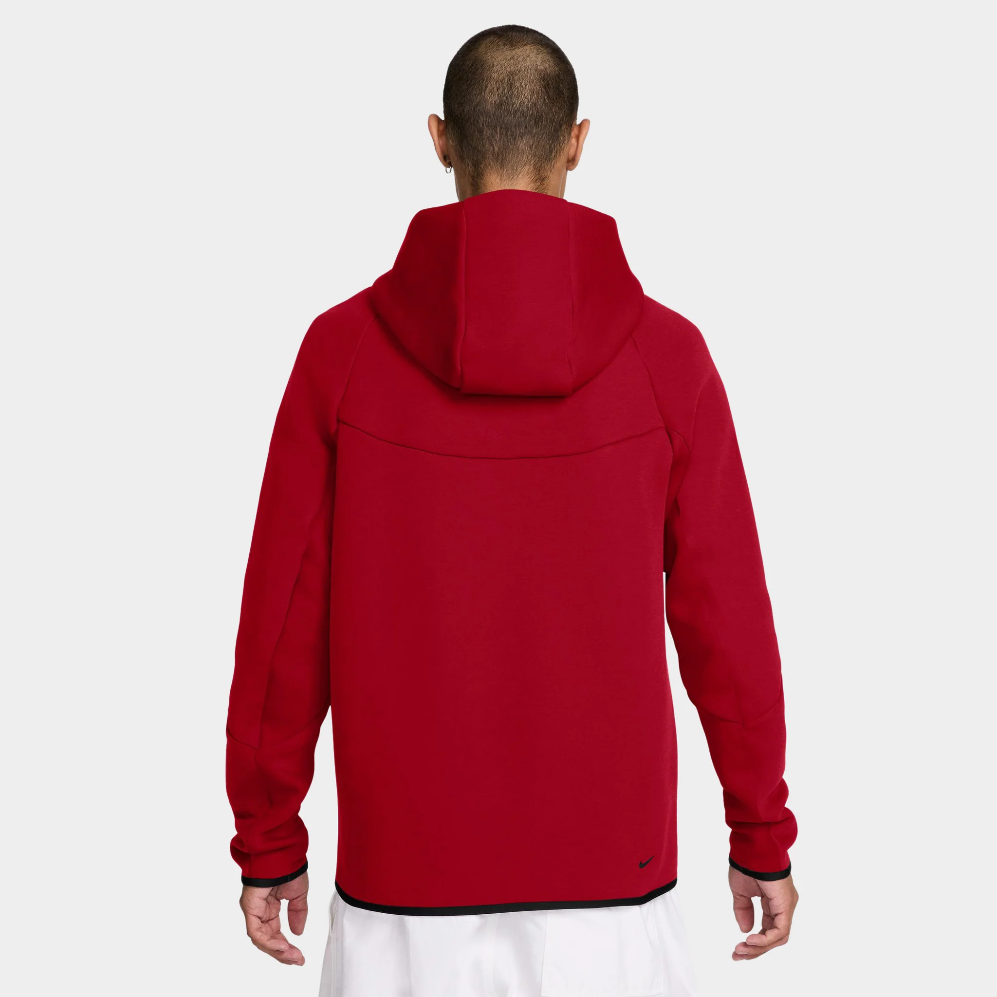 Nike Tech Fleece Full-Zip Windrunner Hoodie Gym Red / Black - Image 2