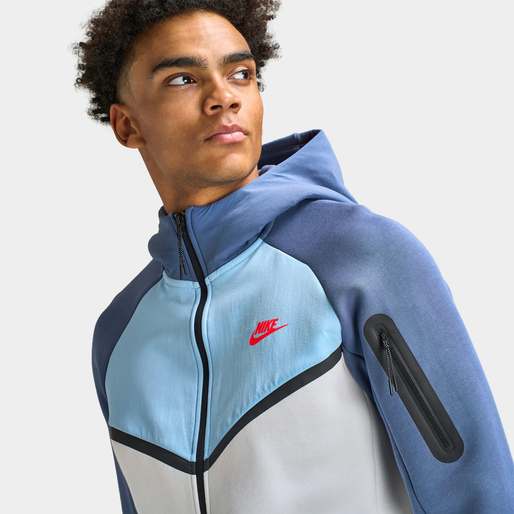 Nike Tech Fleece Windrunnder Full-Zip Jacket CB Diffused Blue / White - Image 3