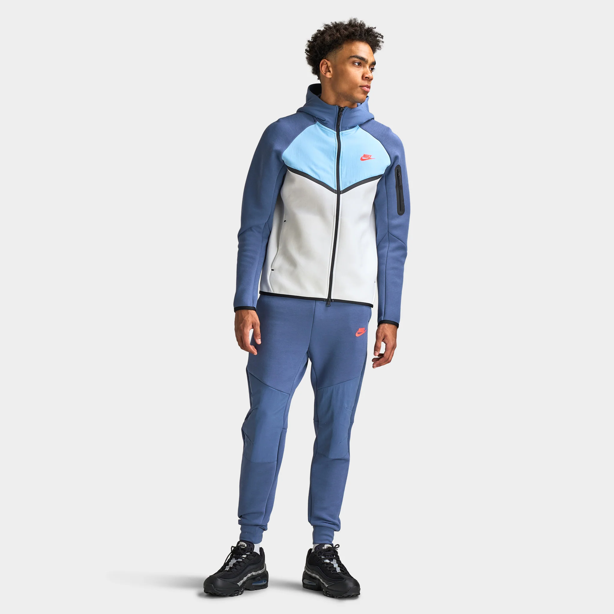Nike Tech Fleece Windrunnder Full-Zip Jacket CB Diffused Blue / White - Image 5