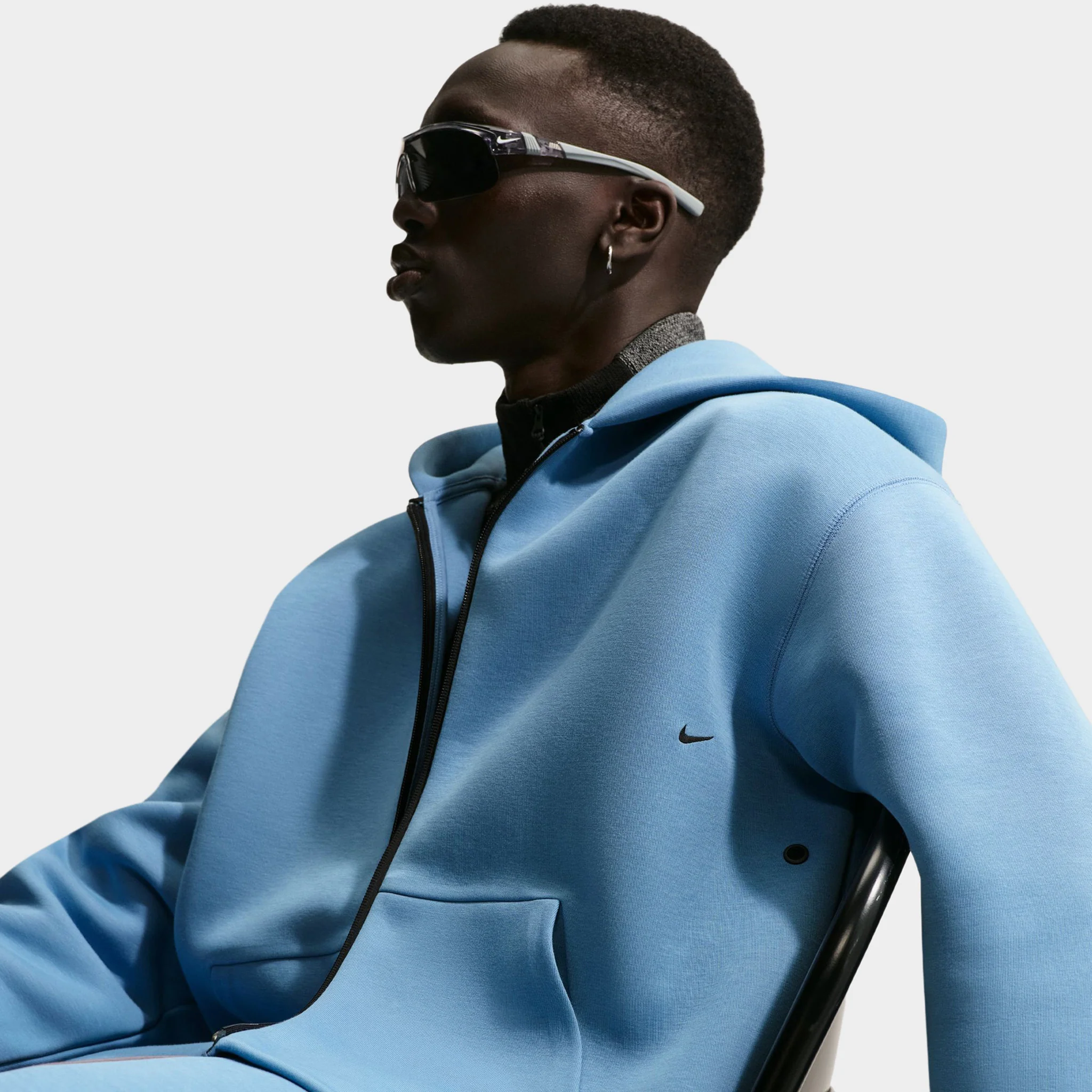 Nike Tech Fleece Hoodie / Work Blue - Image 5