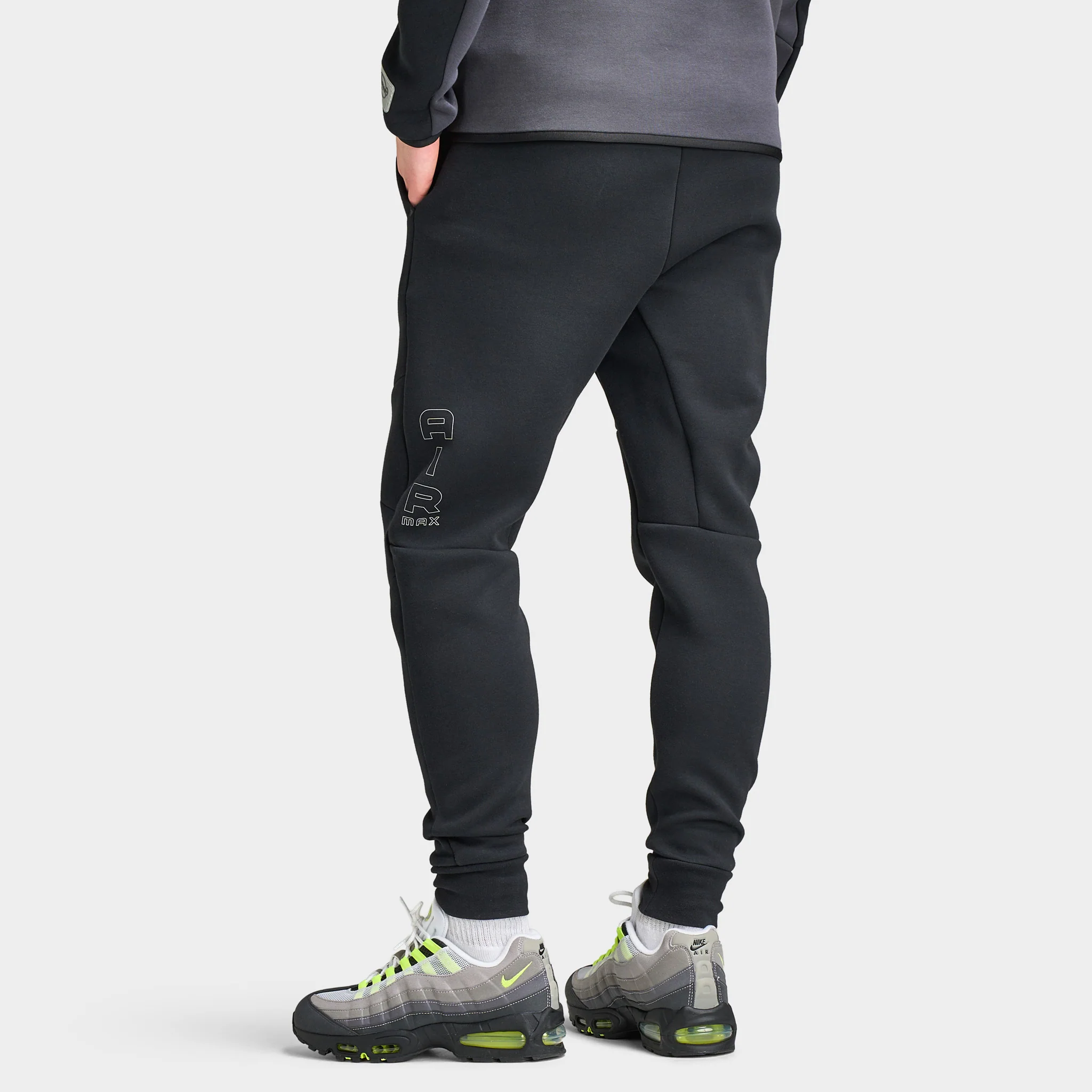 Nike Tech Fleece Jogger MAX 95 Black / Neon Yellow - Image 2